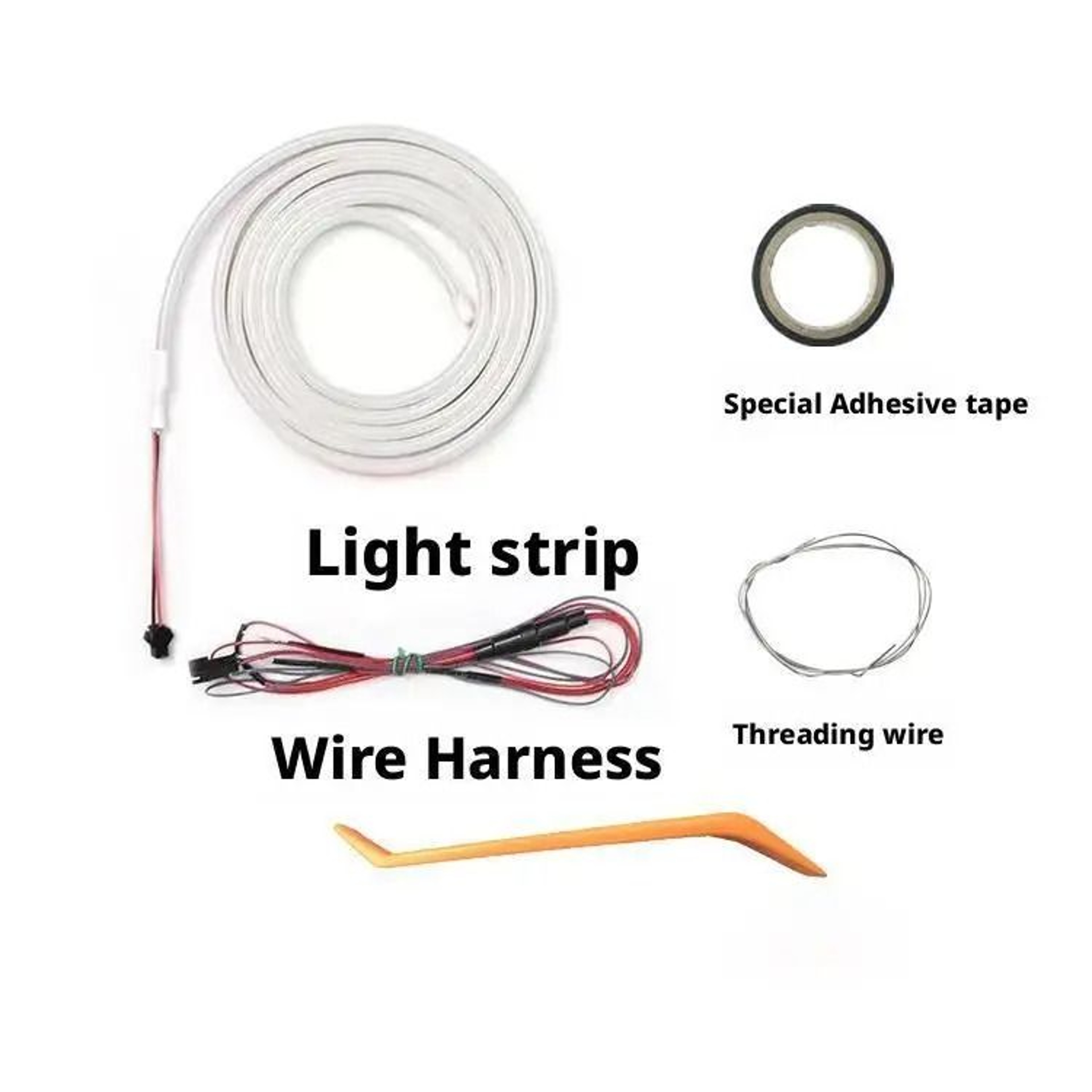 Waterproof RGB Silicone Car Trunk LED Light Strip Ambient Interior Lamp 5