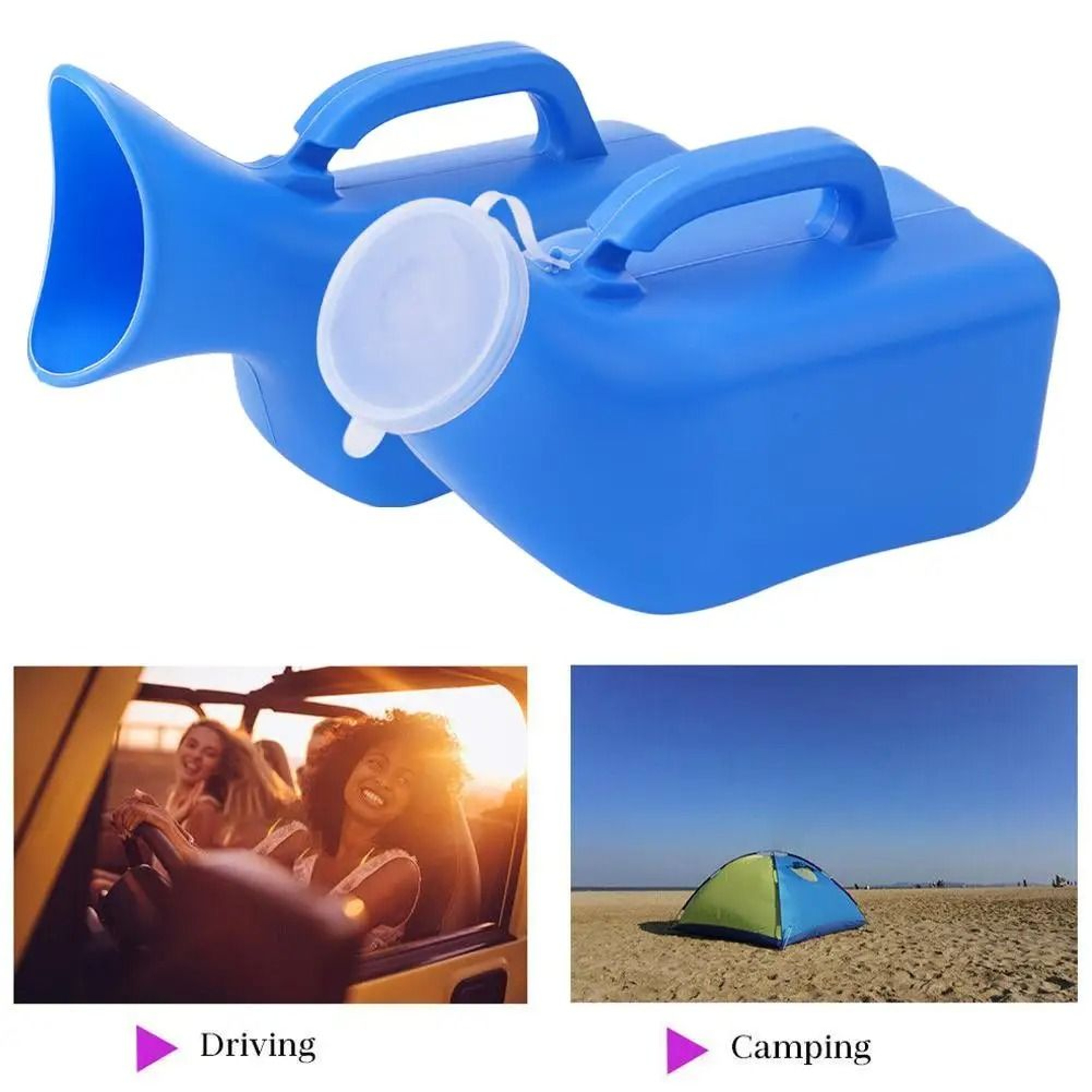 Urinals For Men Thick Plastic Bedpan Bottle Spill Proof Male Pee Bottle 5