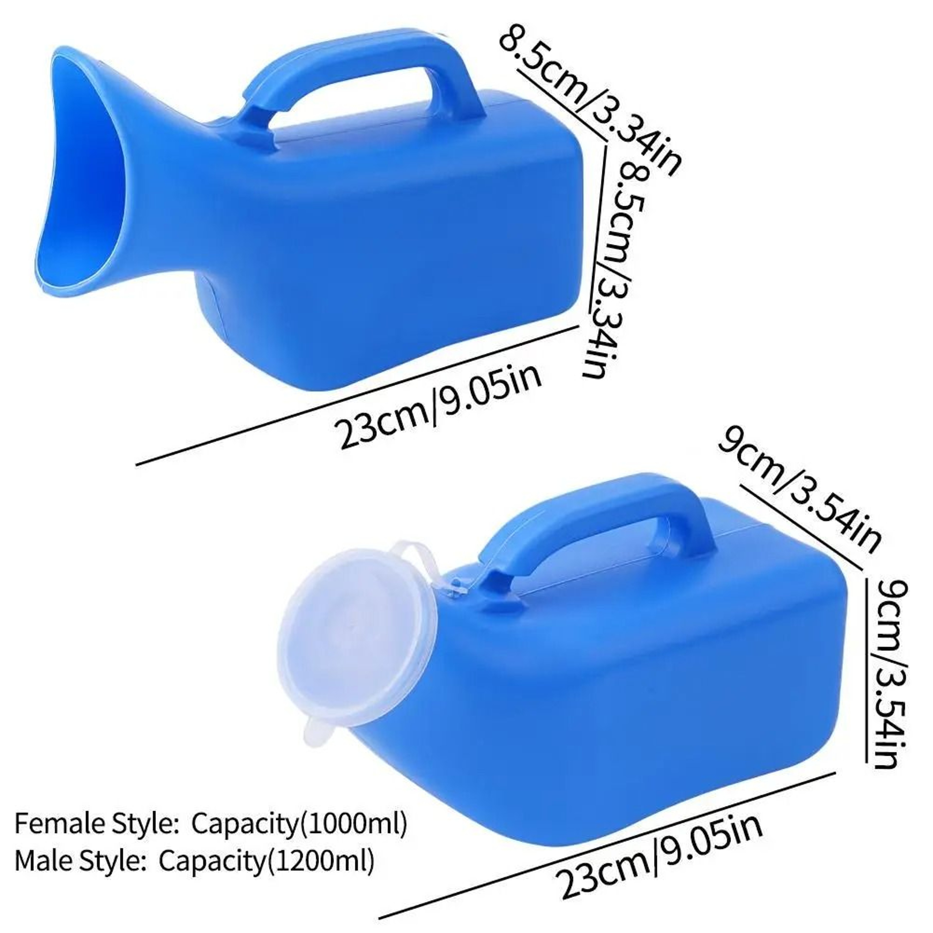 Urinals For Men Thick Plastic Bedpan Bottle Spill Proof Male Pee Bottle 4