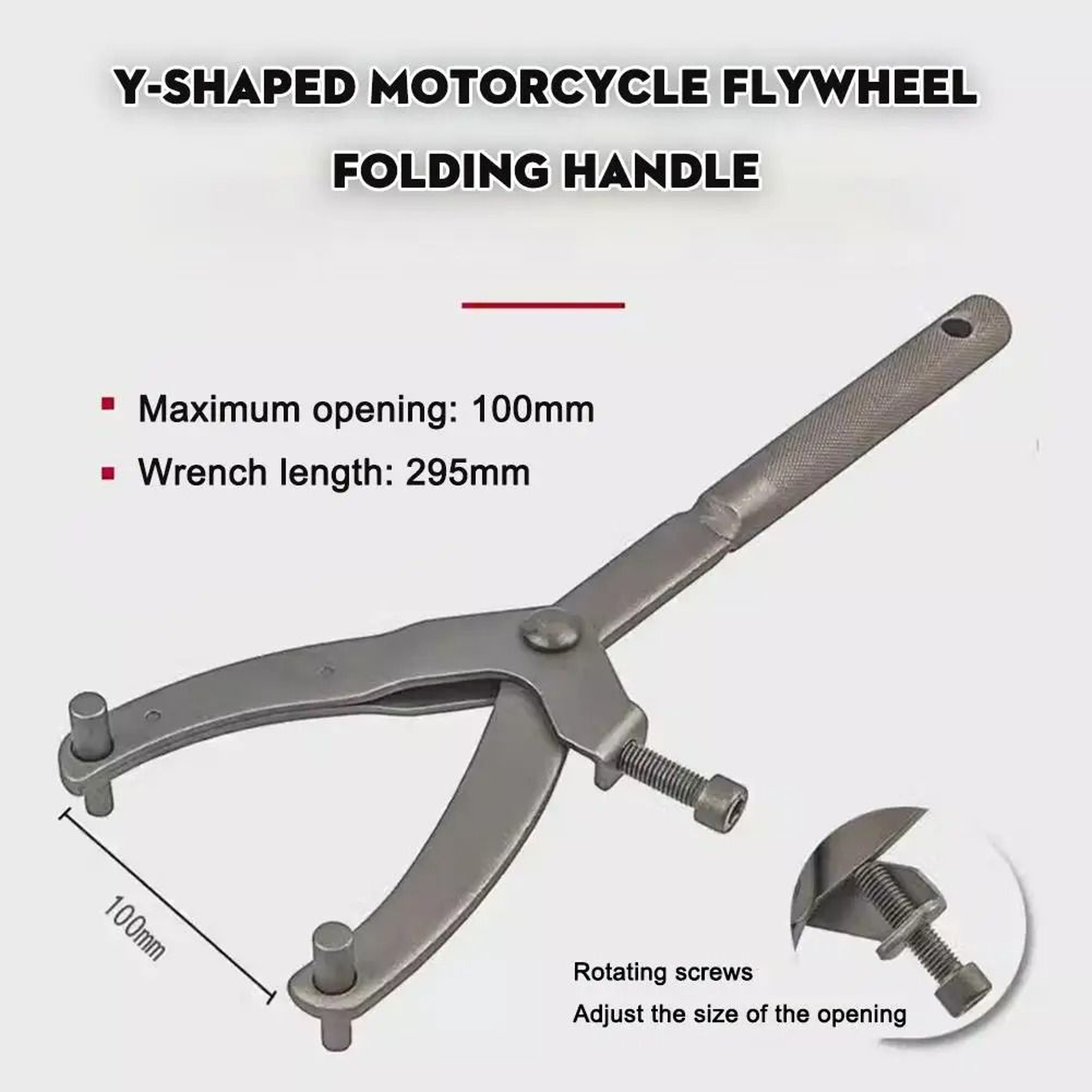 YType Flywheel Wrench  Magneto Variator Holder Tool For GY6 50cc 125cc 150cc Scooter Moped 1
