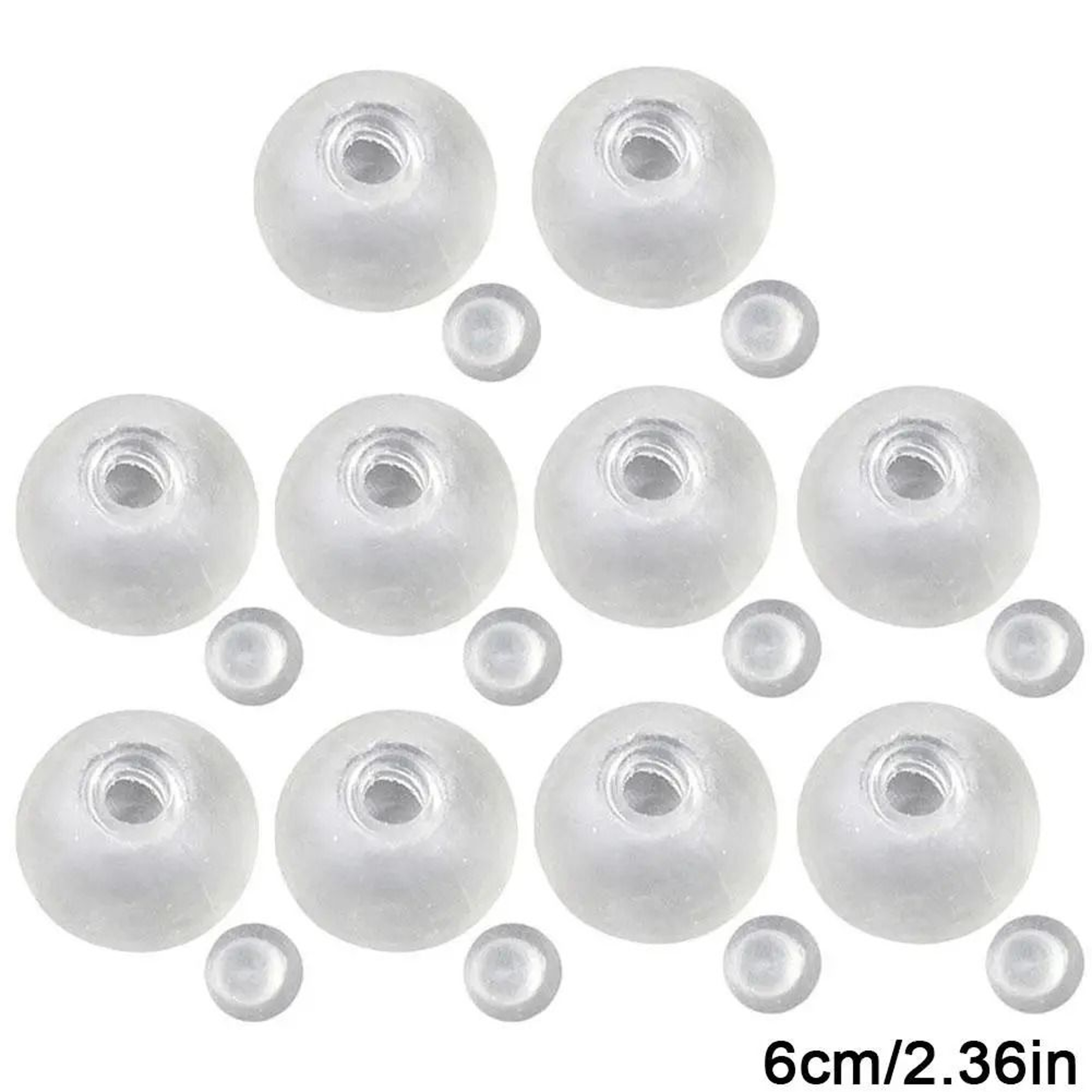 9cm Clear DIY Squishy Ball Skin Empty Transparent Elastic Balloon For Handmade Maltose Squeeze Toy 7