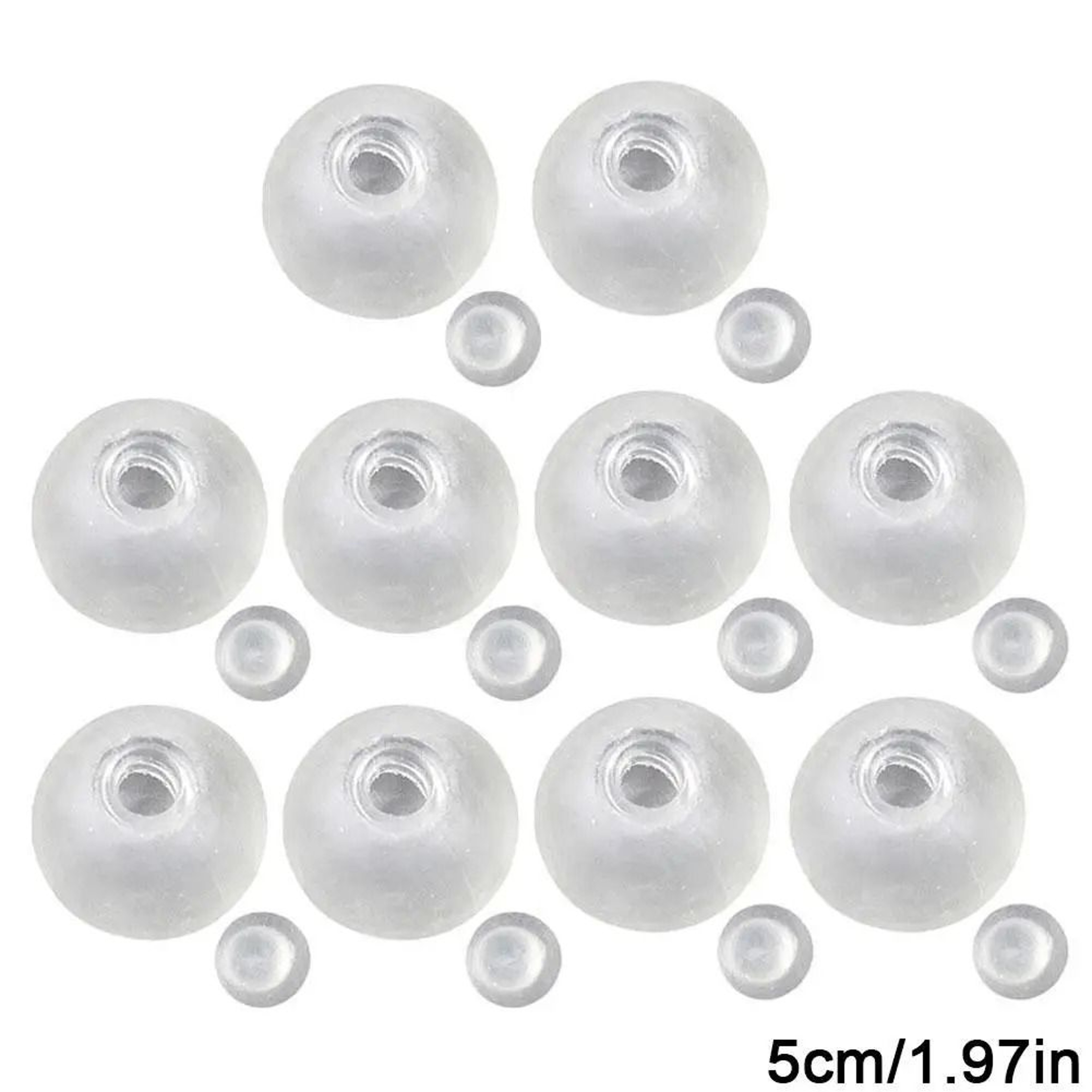 9cm Clear DIY Squishy Ball Skin Empty Transparent Elastic Balloon For Handmade Maltose Squeeze Toy 8