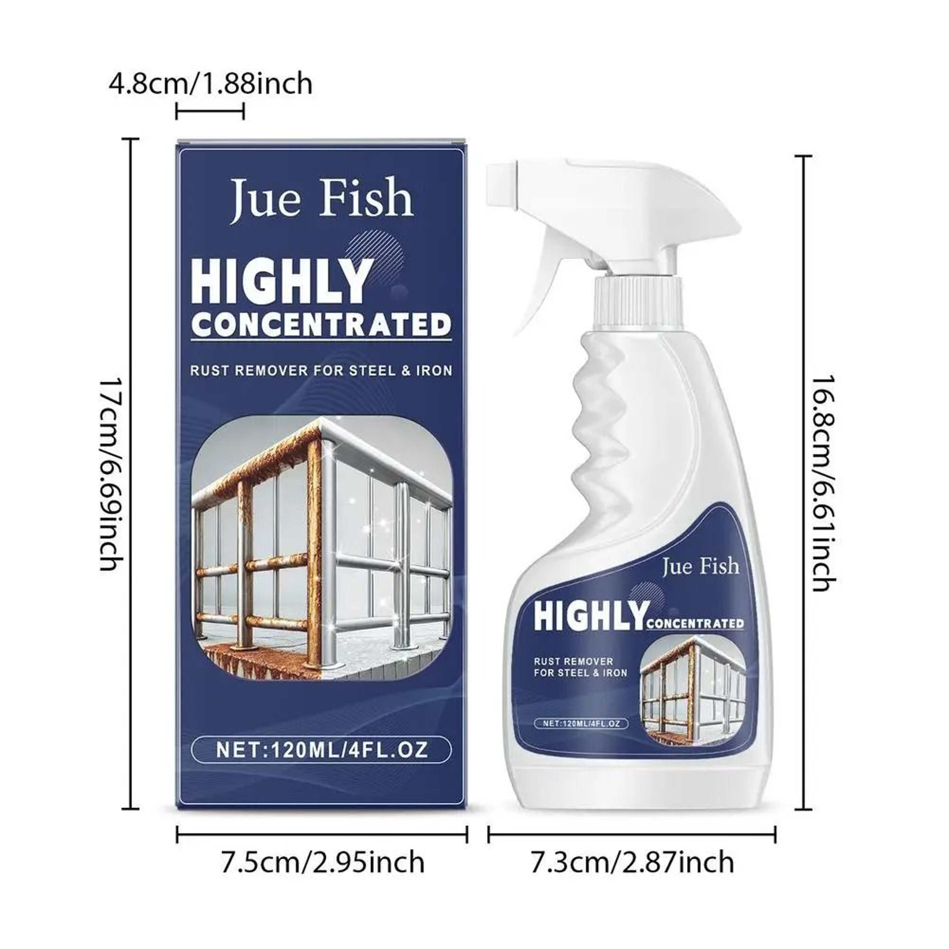 HeavyDuty Fast Rust Remover  Metal Dissolver Liquid For Stainless Steel  Automotive Maintenance 5