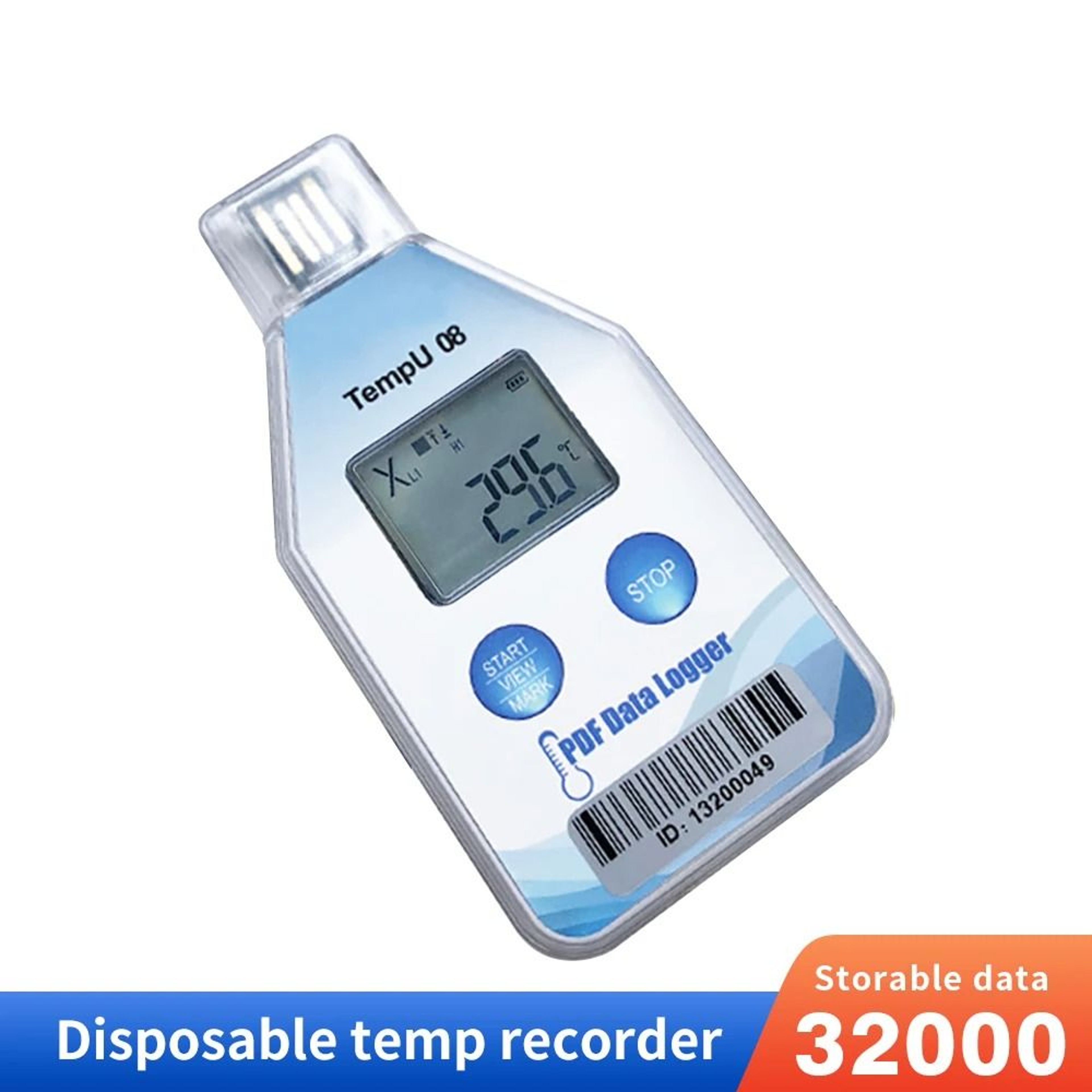 Digital USB Temperature  Humidity Data Logger HighPrecision PDF Storage Transport Recorder 0