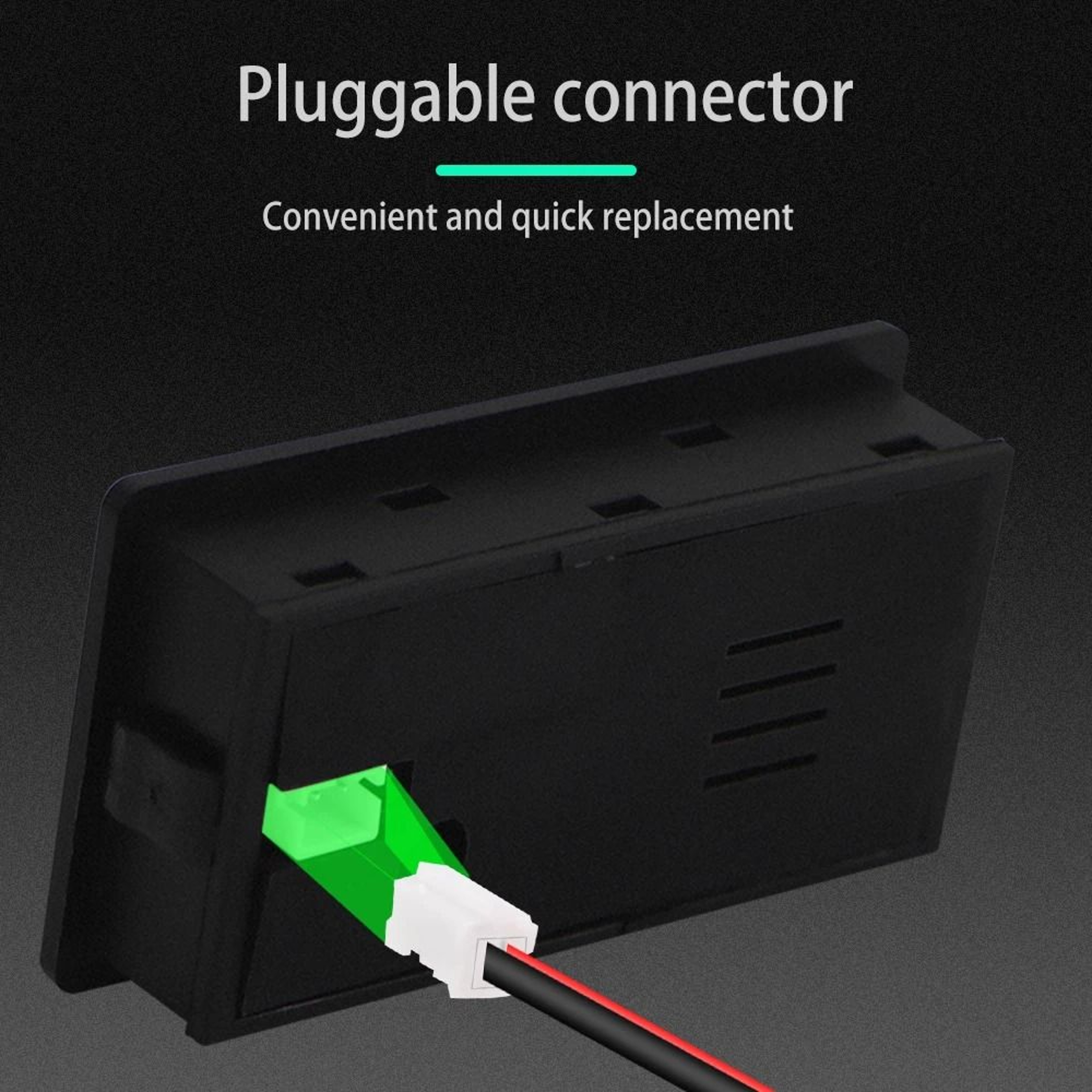 DC 8V100V Digital Voltmeter Battery Capacity Indicator With Temperature Alarm For 12V 24V Lead Acid 3