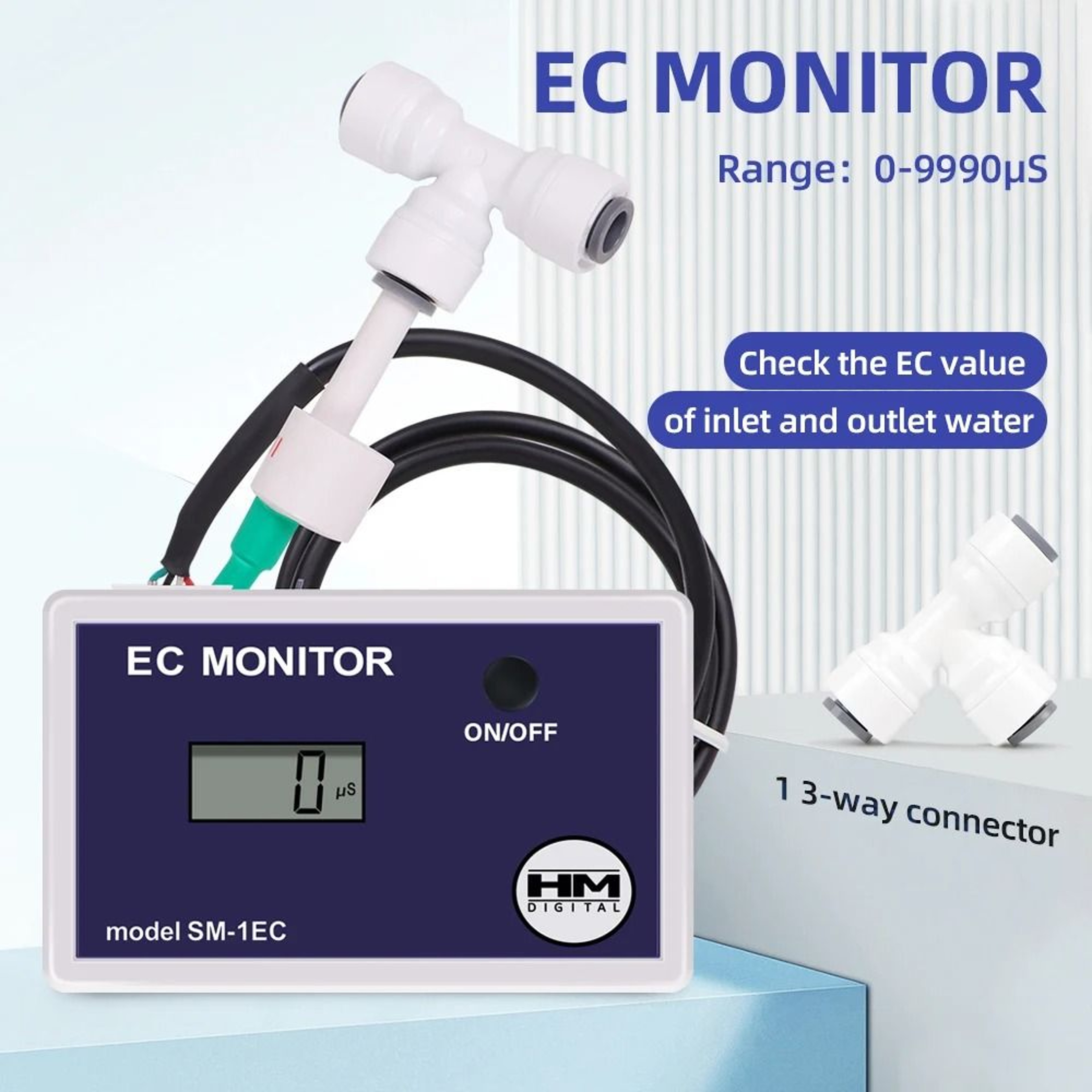 Online Digital EC Meter Water Quality Tester Electrical Conductivity Monitor For Filtration Systems 6