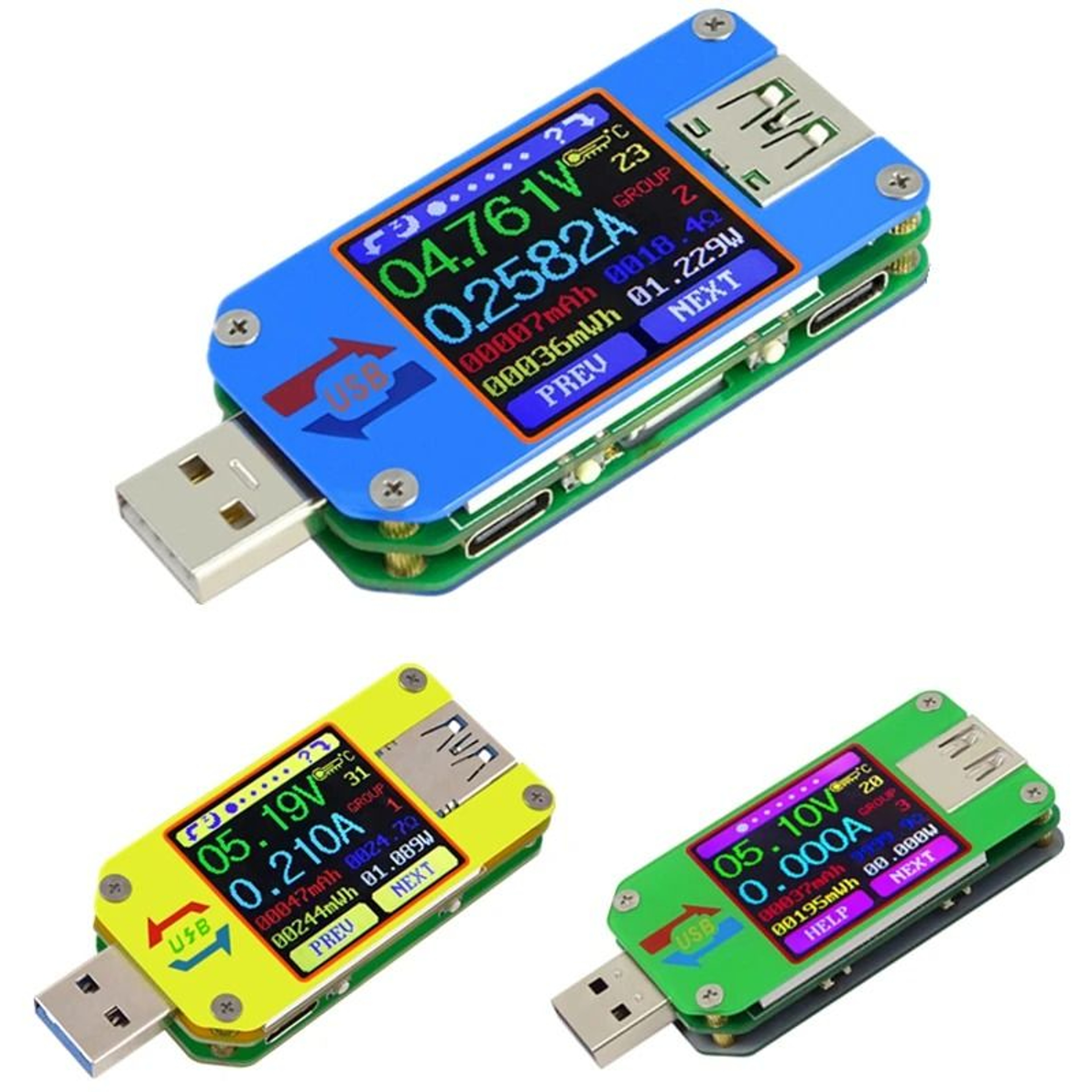 DC Voltmeter Ammeter Voltage Current Tester  Battery Charge USB Power Analyzer 1
