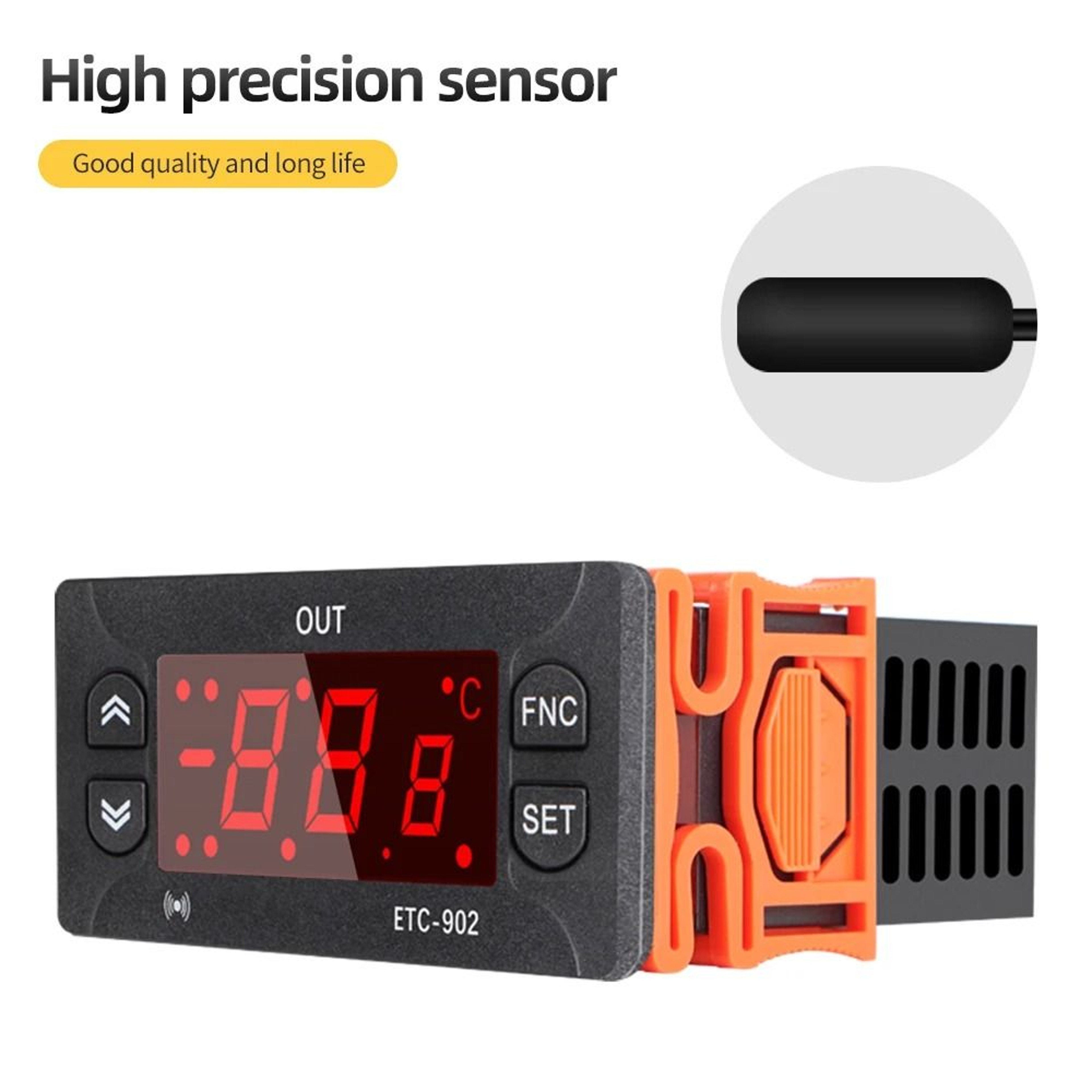 ETC902 Digital Temperature Controller Thermostat 12V 24V 110V 220V Refrigeration Cooling Defrost Re 2