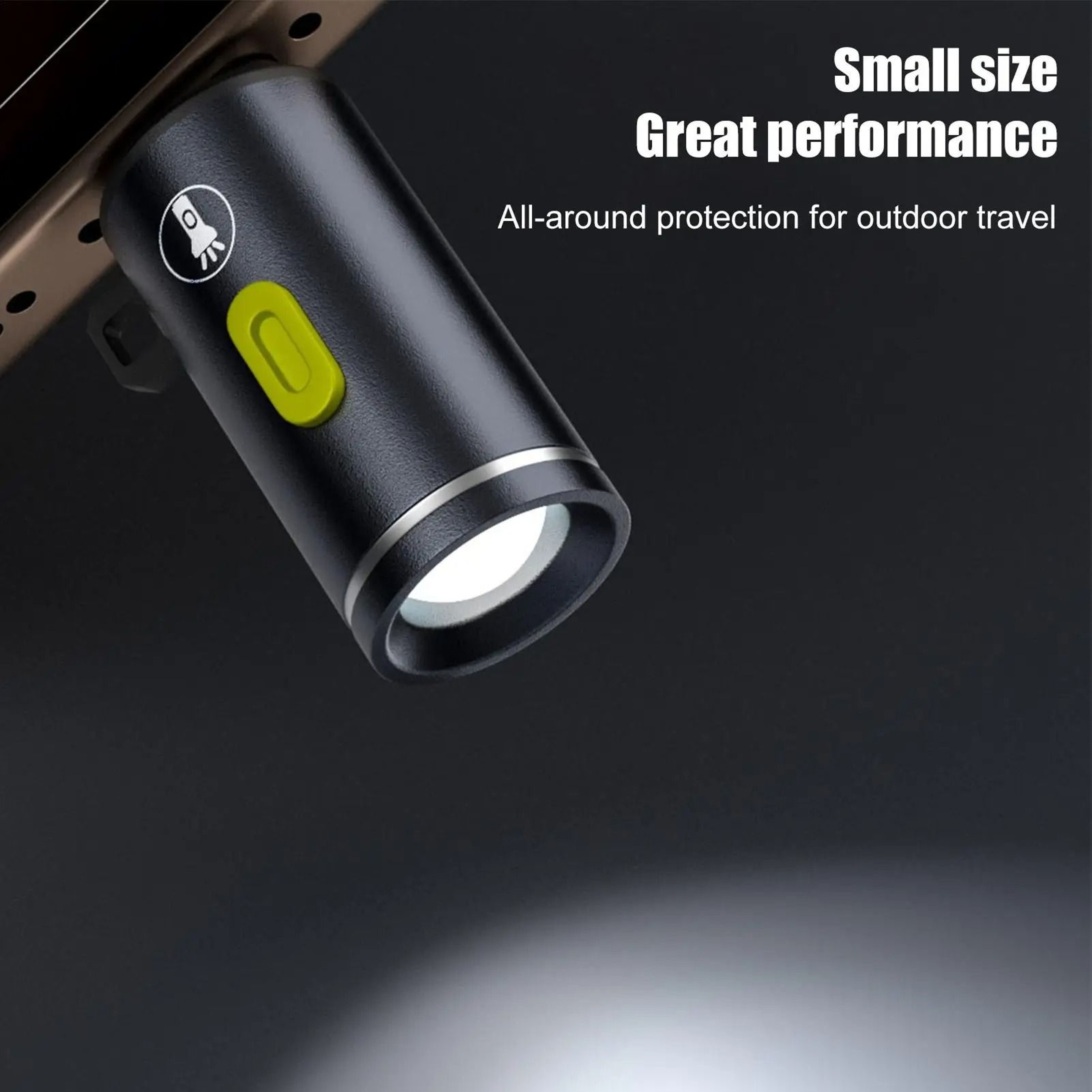 Mini LED Camping Flashlight TypeC Rechargeable Portable Pocket Waterproof Torch For Outdoor Hiking 5