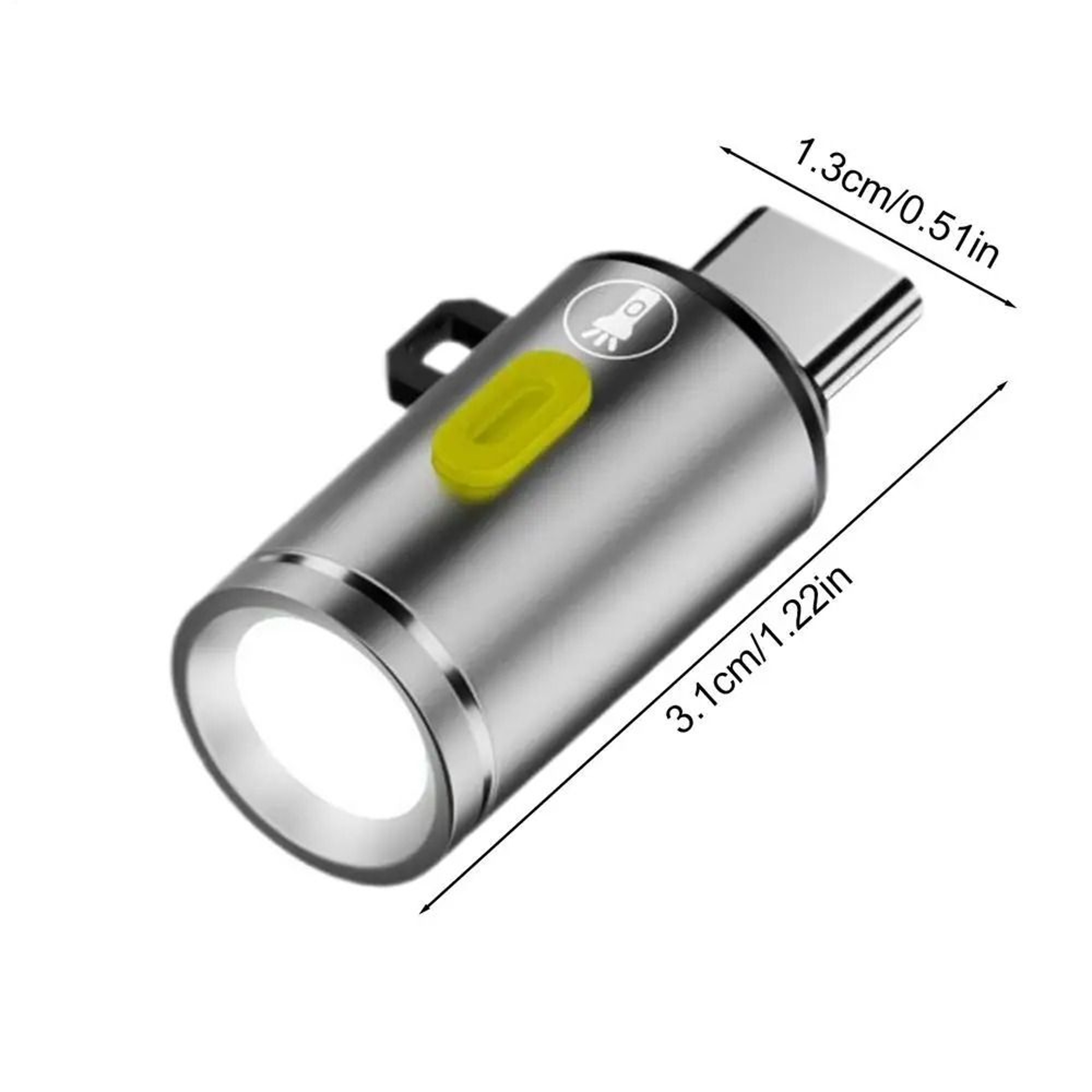 Mini LED Camping Flashlight TypeC Rechargeable Portable Pocket Waterproof Torch For Outdoor Hiking 8