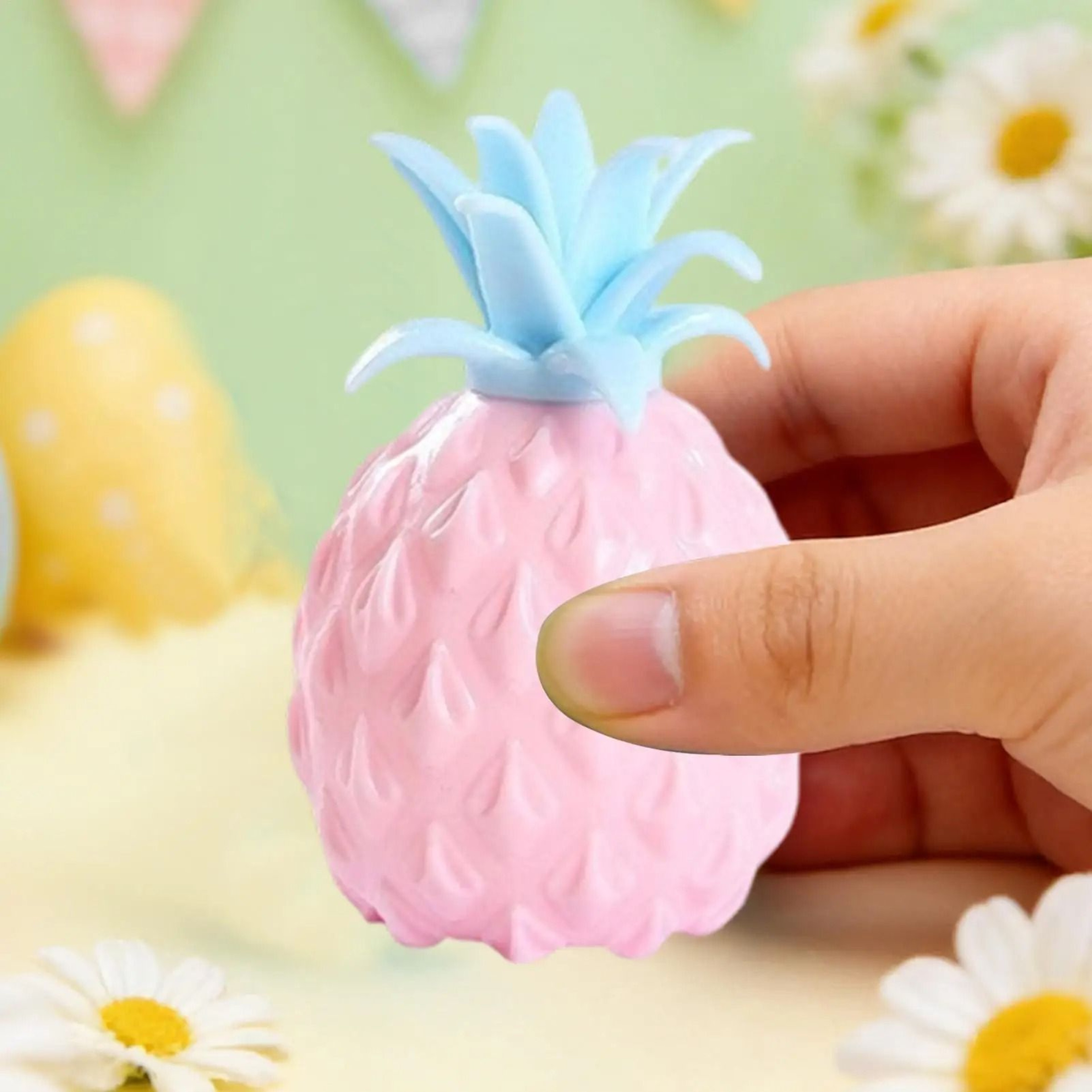 Pineapple Design Stretchable Squeeze Sensory Toy Portable Decompression Fidget Toy For Stress Relie 0