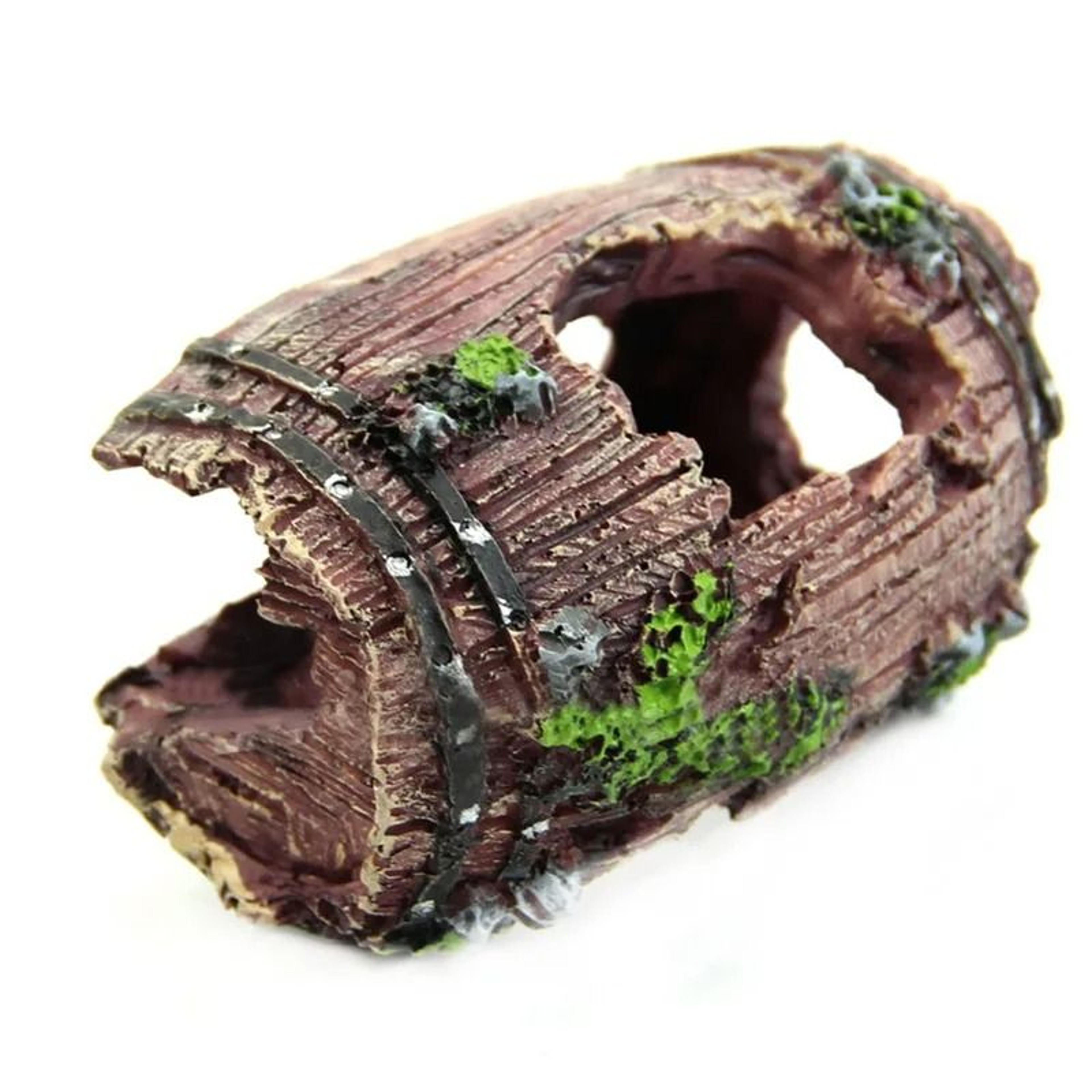 Aquarium Artificial Barrel Cave Resin Ornament Fish Tank Landscaping  Hideaway Decoration 2