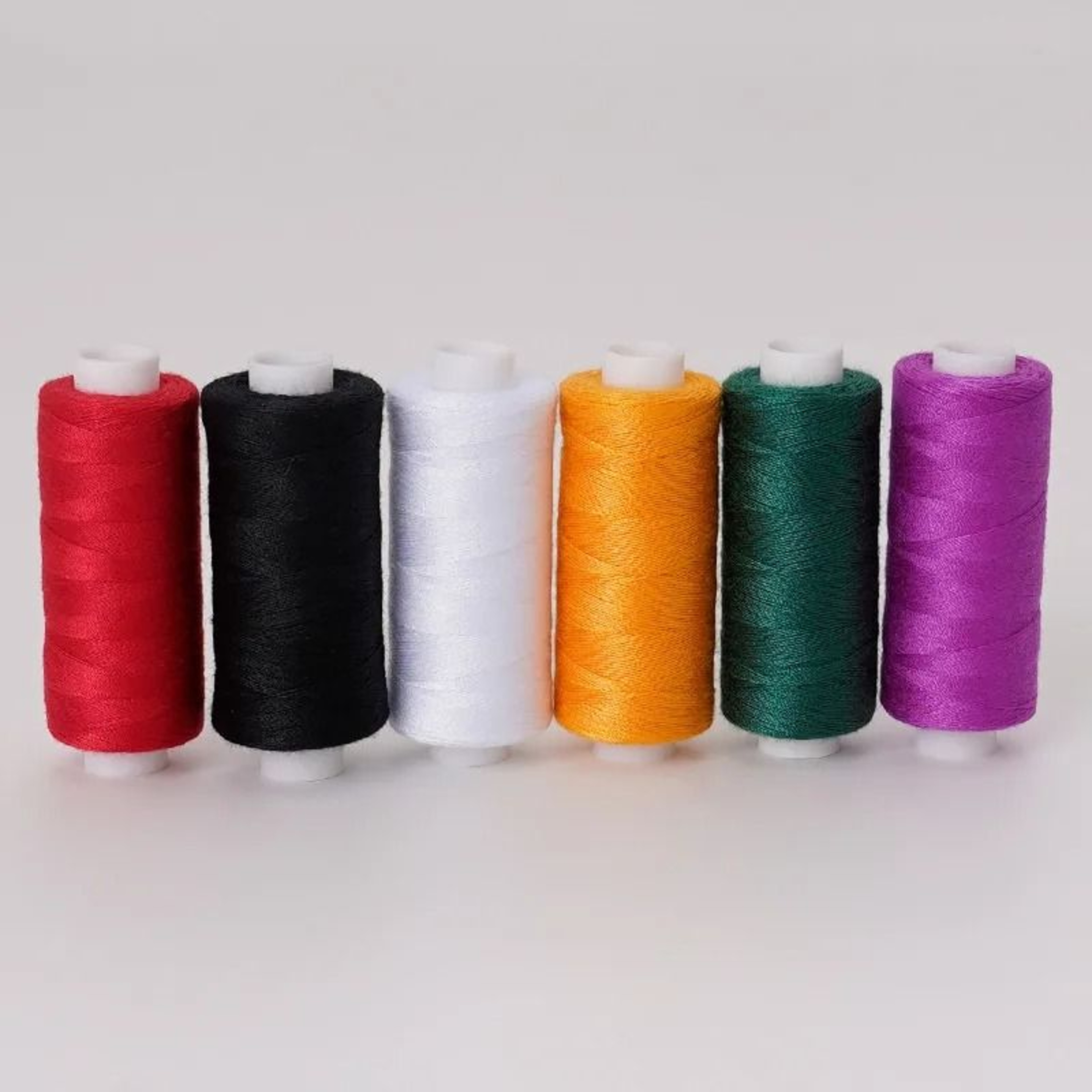6 ColorsSet Yarn Sewing Thread Spools HighTenacity Polyester Thread Roll For Machine  Hand Embroide 20