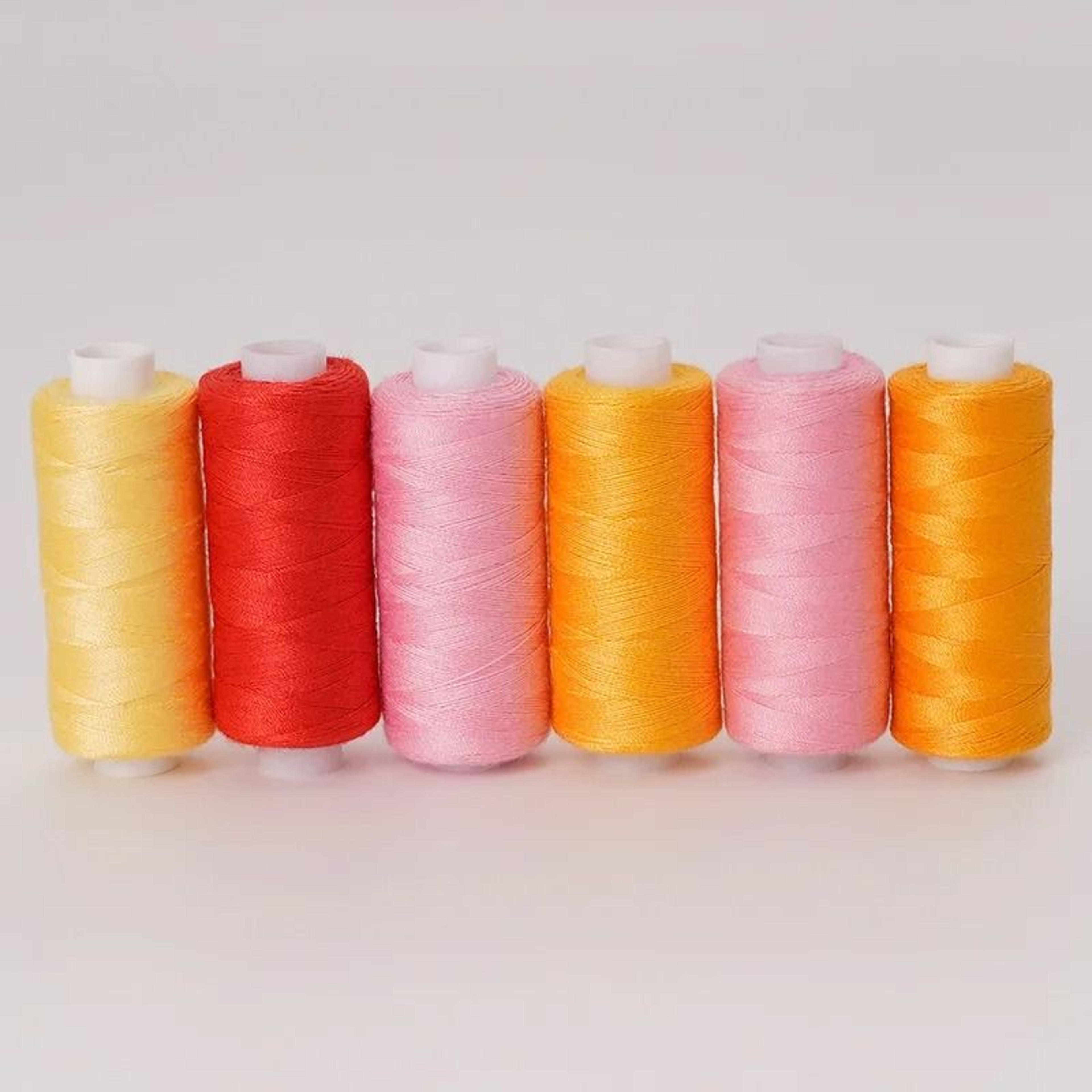6 ColorsSet Yarn Sewing Thread Spools HighTenacity Polyester Thread Roll For Machine  Hand Embroide 22