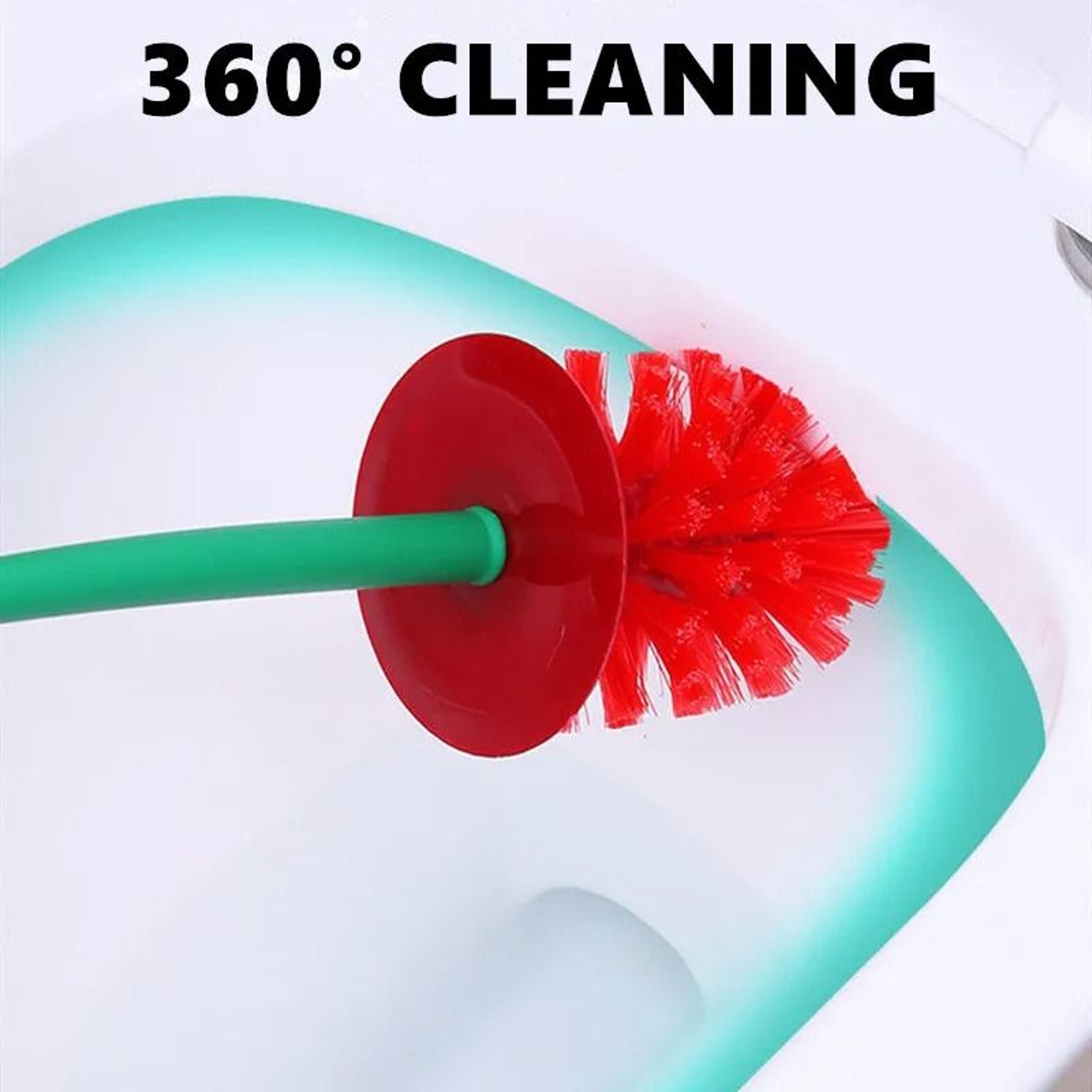 Creative Cherry Shape Toilet Brush And Holder Set Decorative Bowl Scrubber For Bathroom 2