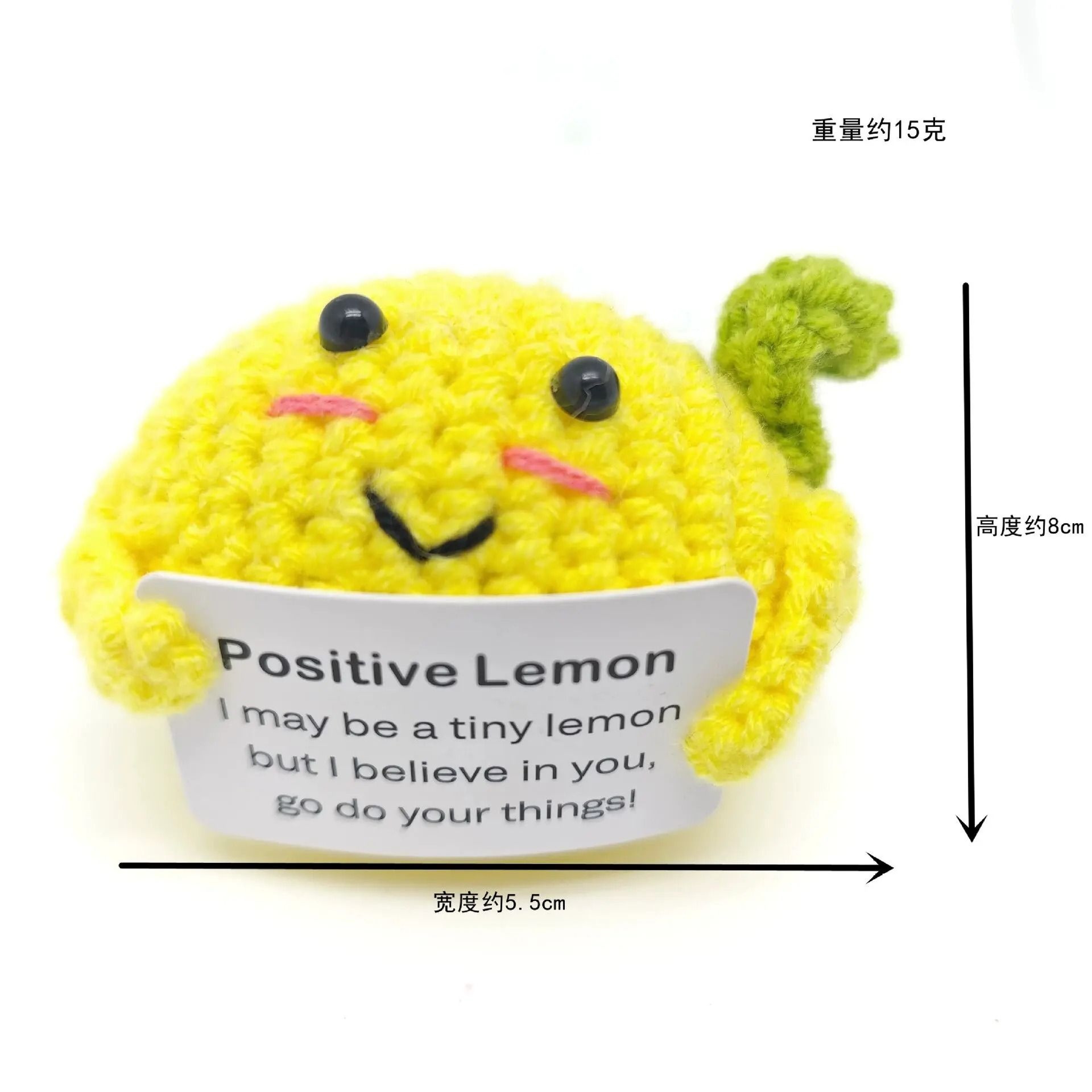 Positive Energy Potato Hug Pocket Mini Handmade Knitted Wool Doll With Encouragement Card  Gift Box 17