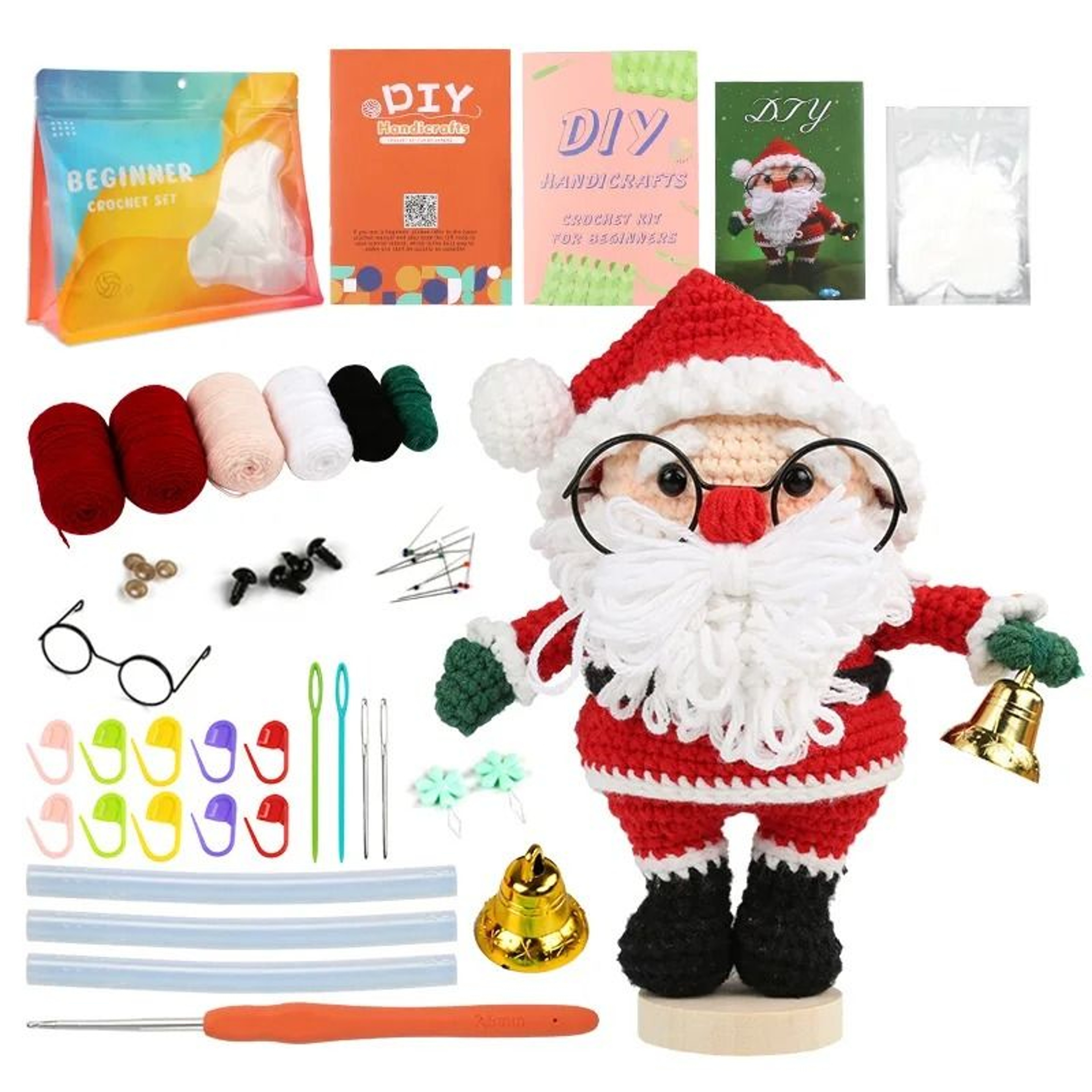 Crochet Animal Kit For Beginners With StepbyStep Video Tutorials  Complete DIY Knitting Tools Set 13