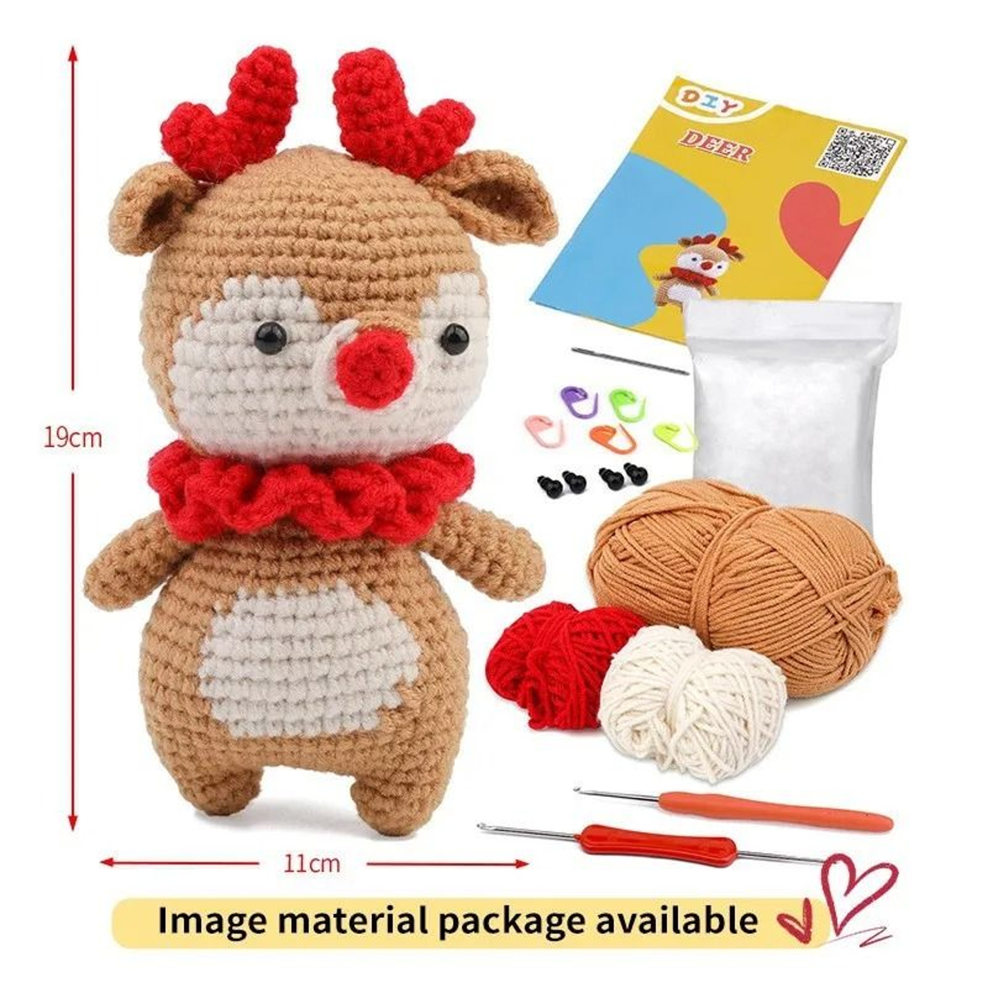 Crochet Animal Kit For Beginners With StepbyStep Video Tutorials  Complete DIY Knitting Tools Set 19