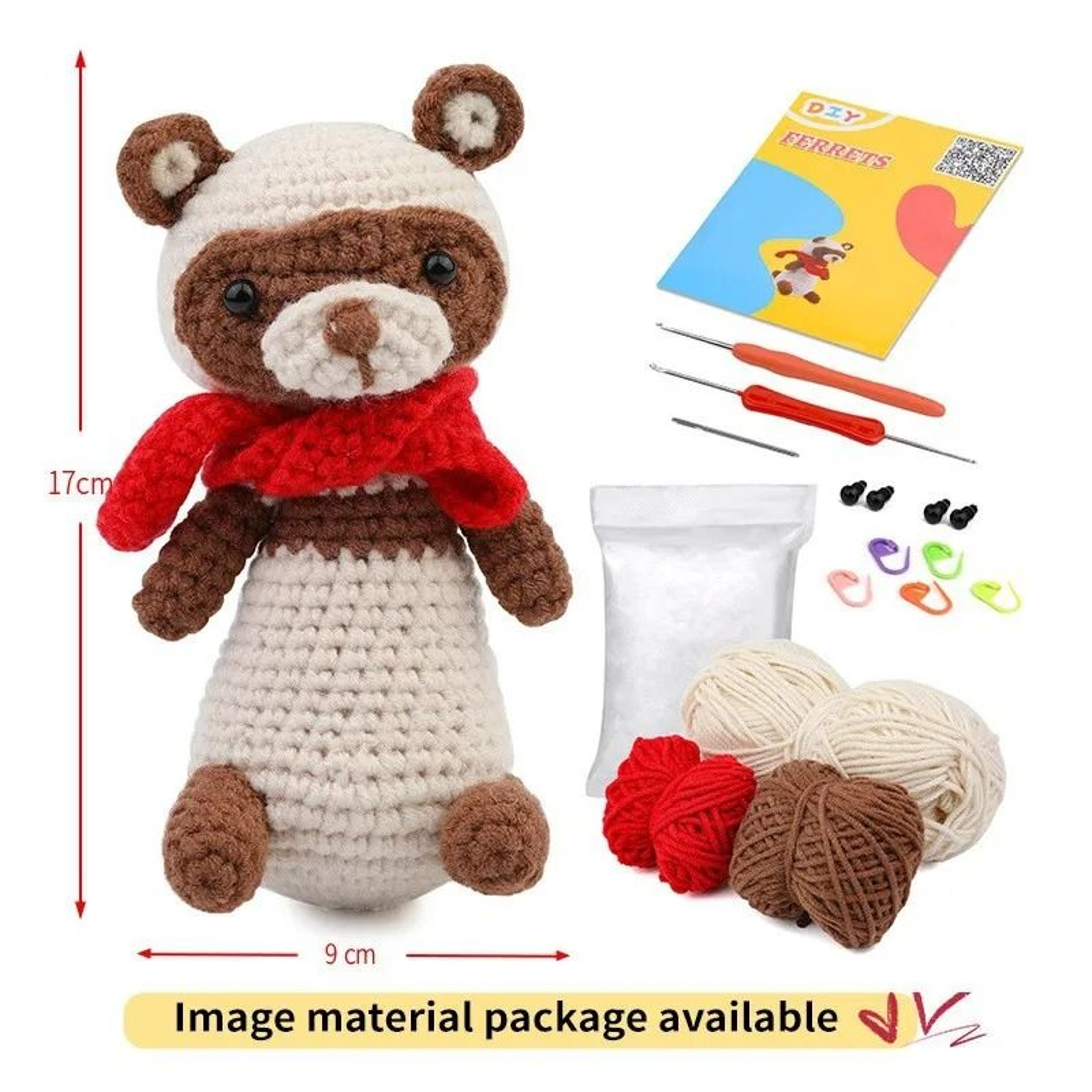 Crochet Animal Kit For Beginners With StepbyStep Video Tutorials  Complete DIY Knitting Tools Set 7