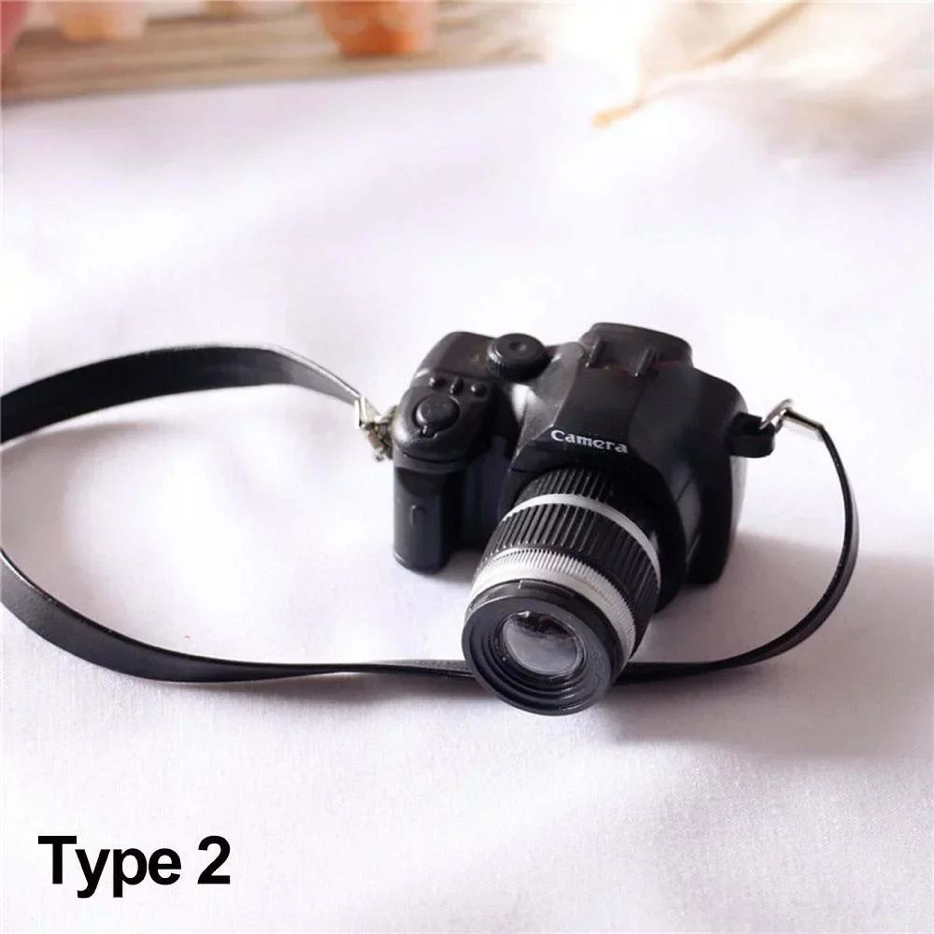 1Pc 16 18 112 Dollhouse Miniature Digital SLR Camera For Labubu  Upset Duck Doll Accessories 8