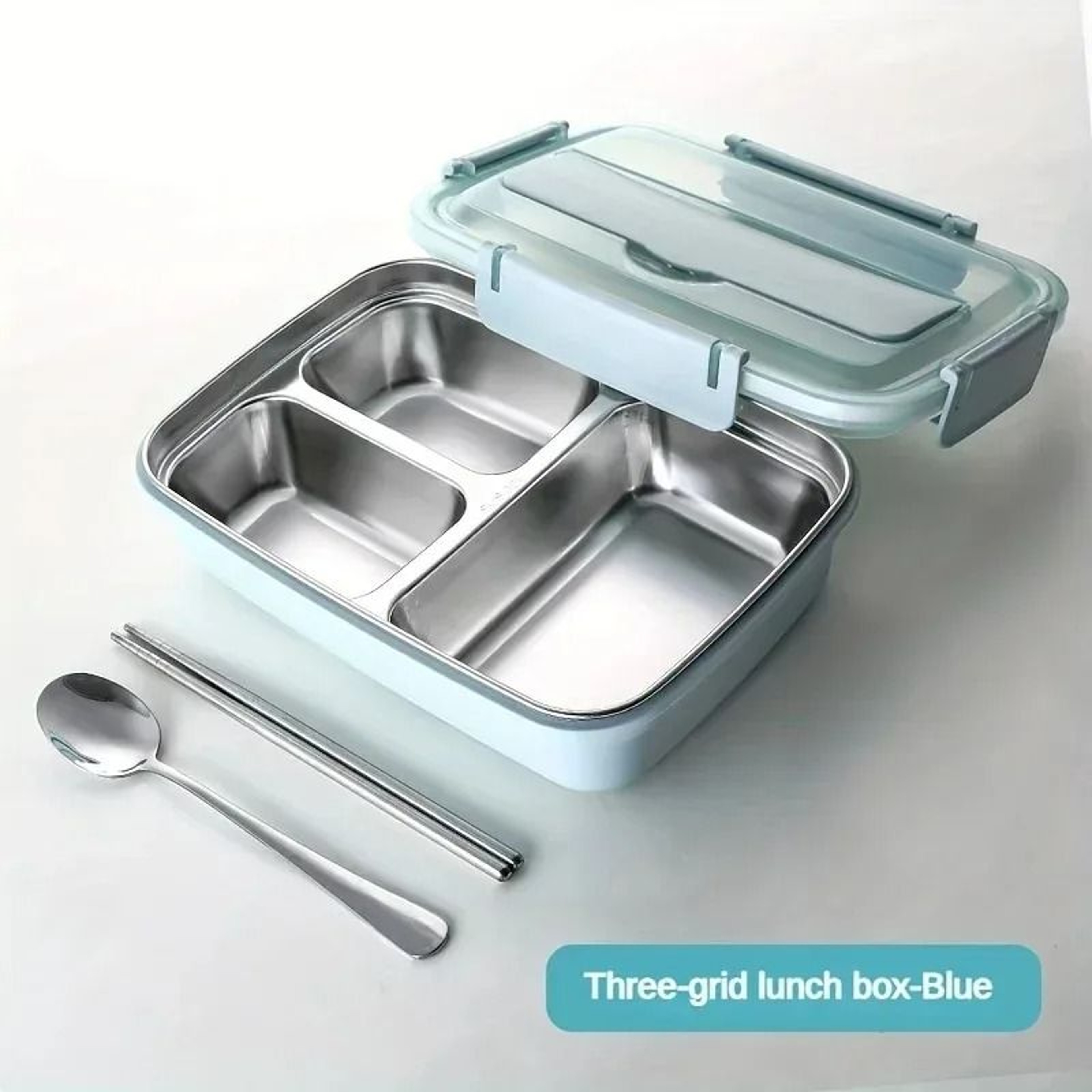 LeakProof Stainless Steel Lunch Box Bento Container With 34 Compartments For Students  Office Worke 4