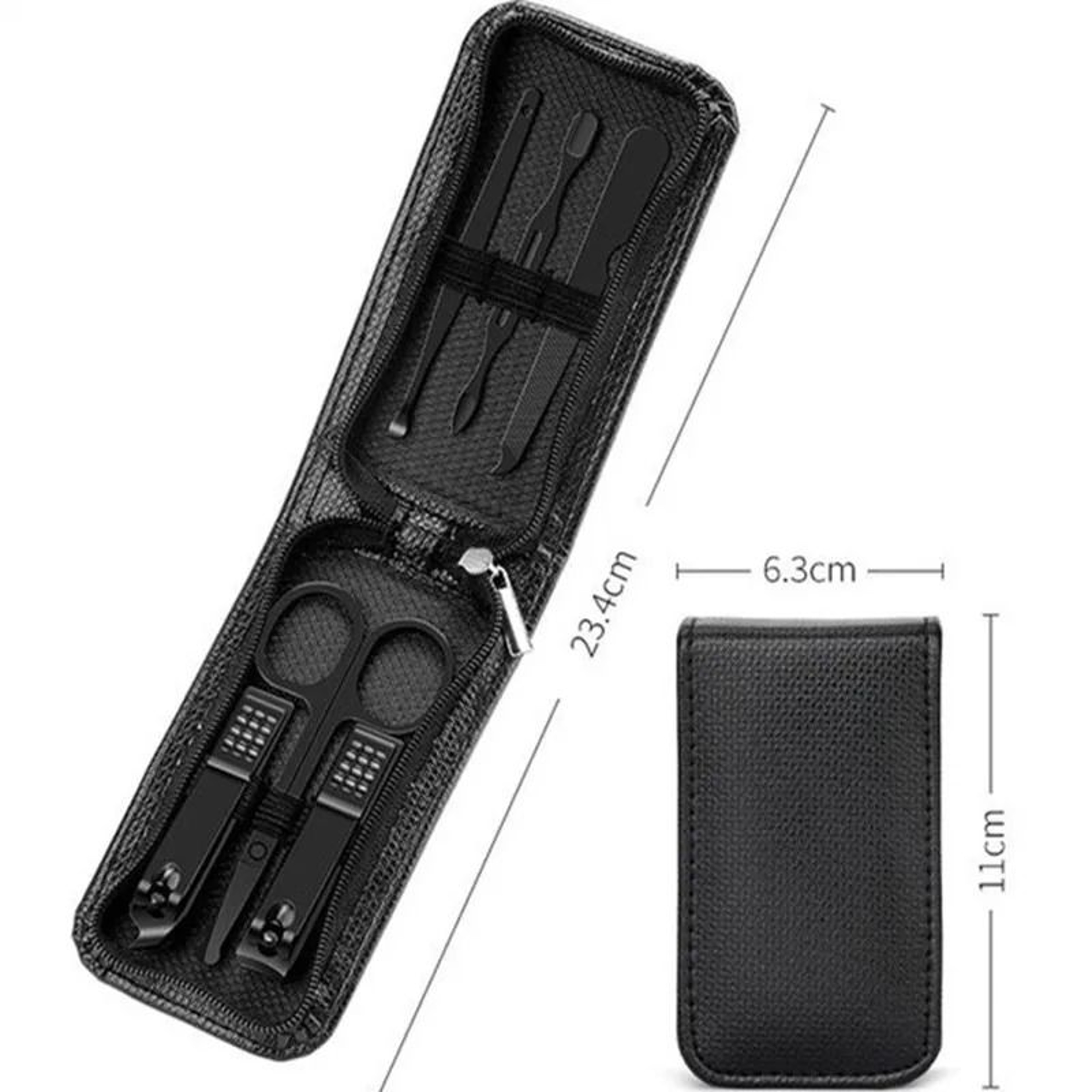 New 6Piece HighEnd Stainless Steel Nail Clippers  Pedicure Manicure Beauty Tool Set With Portable C 5