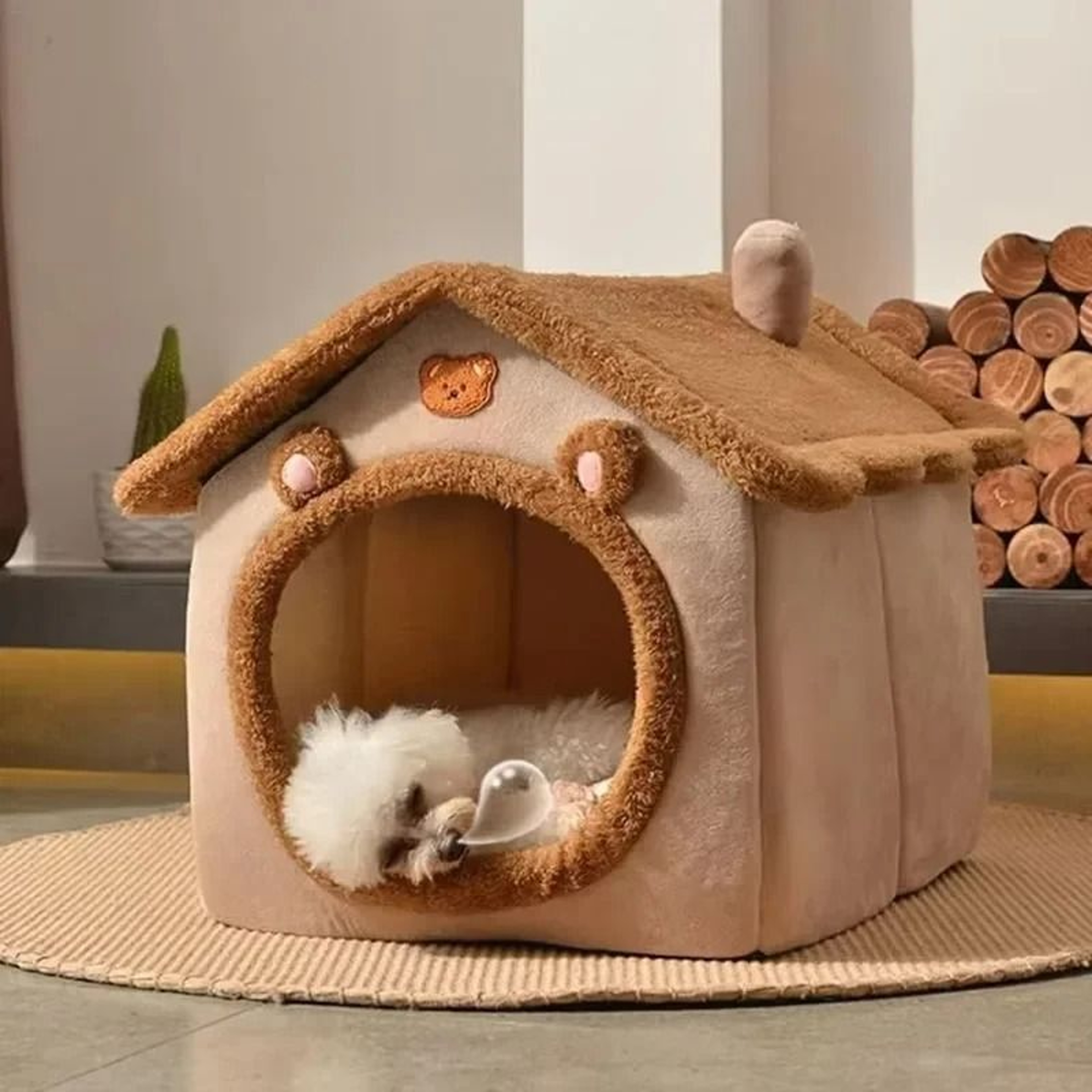 Foldable Pet House Removable Washable Cat Cave  Puppy Sofa Bed For Extra Small Dogs  Cats 1