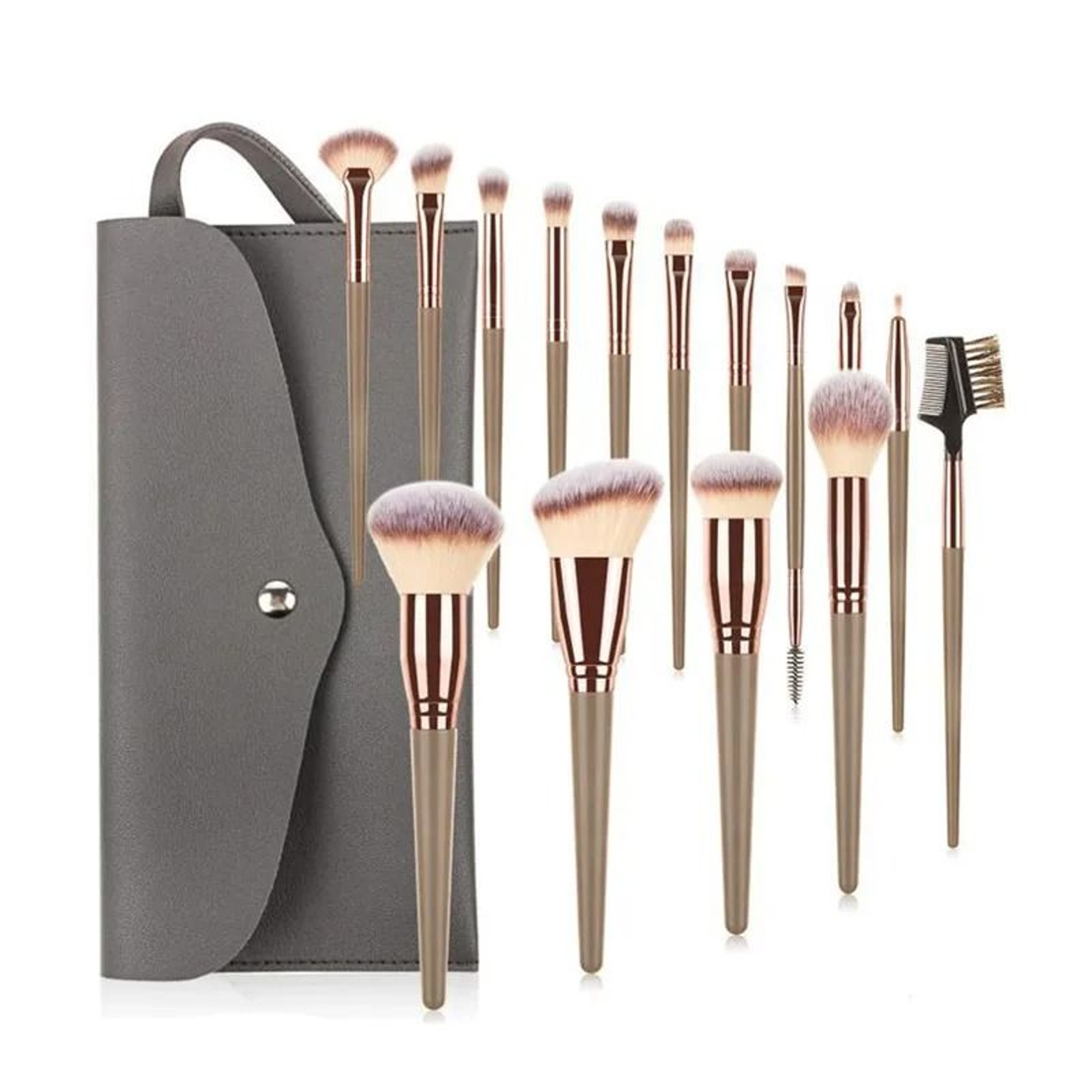 Hot Champagne Makeup Brushes Set Premium Foundation Powder Blush Eyeshadow Kabuki Beauty Tool Kit 0