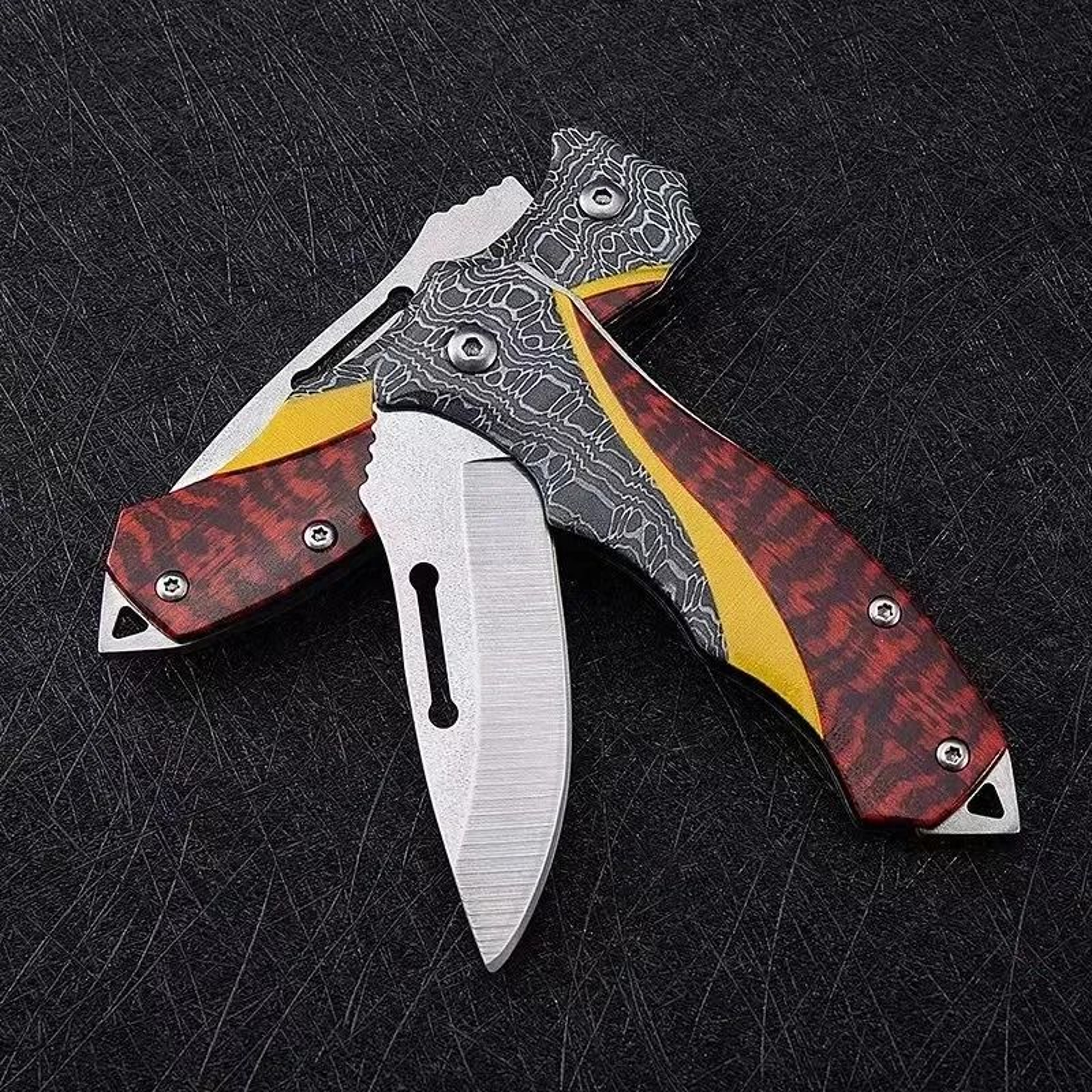 MultiPurpose Stainless Steel Folding Meat  Fruit Knife For Roasting  Outdoor Dining 1