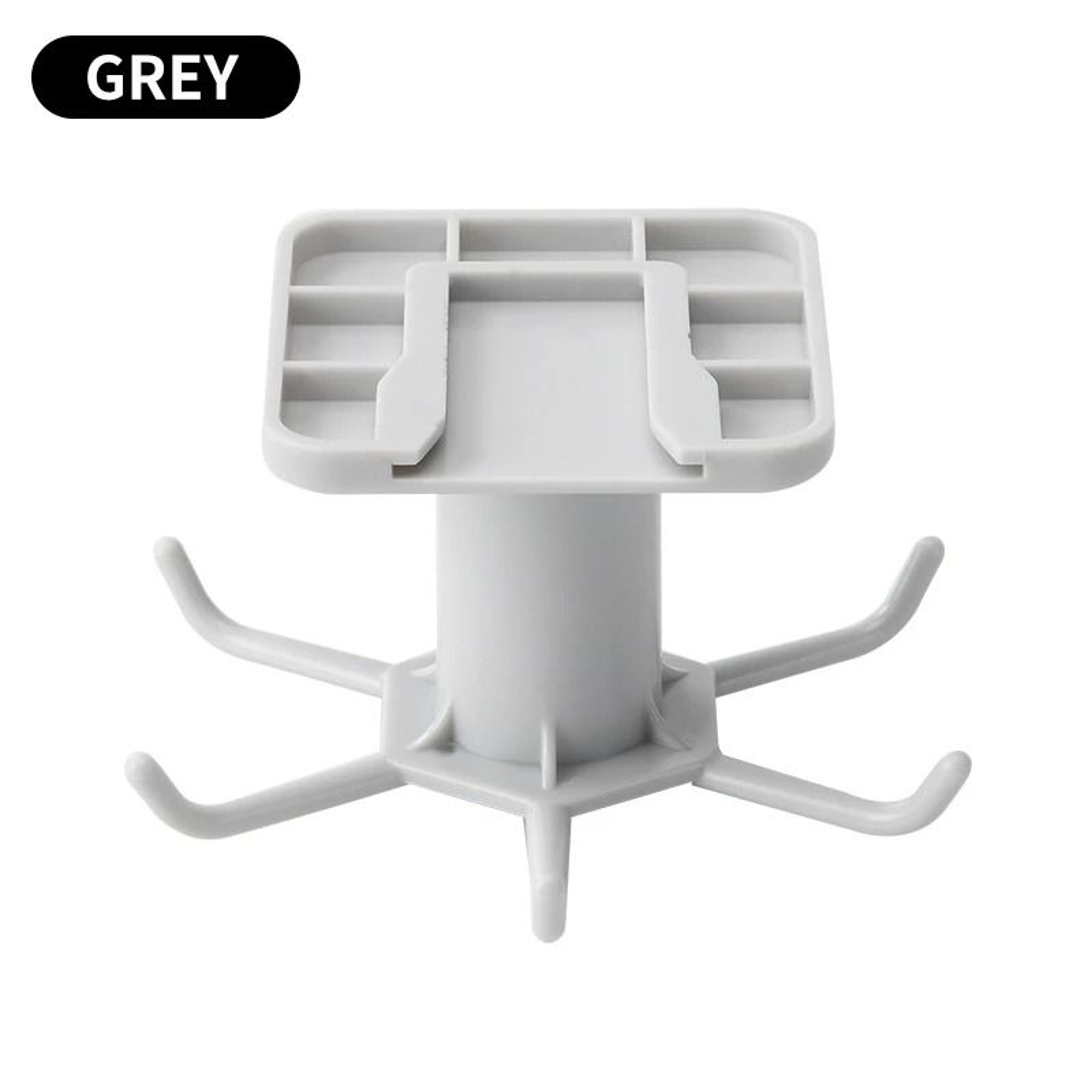 360 Rotating WallMounted Kitchen Storage Hooks  PunchFree Utensil Rack 6