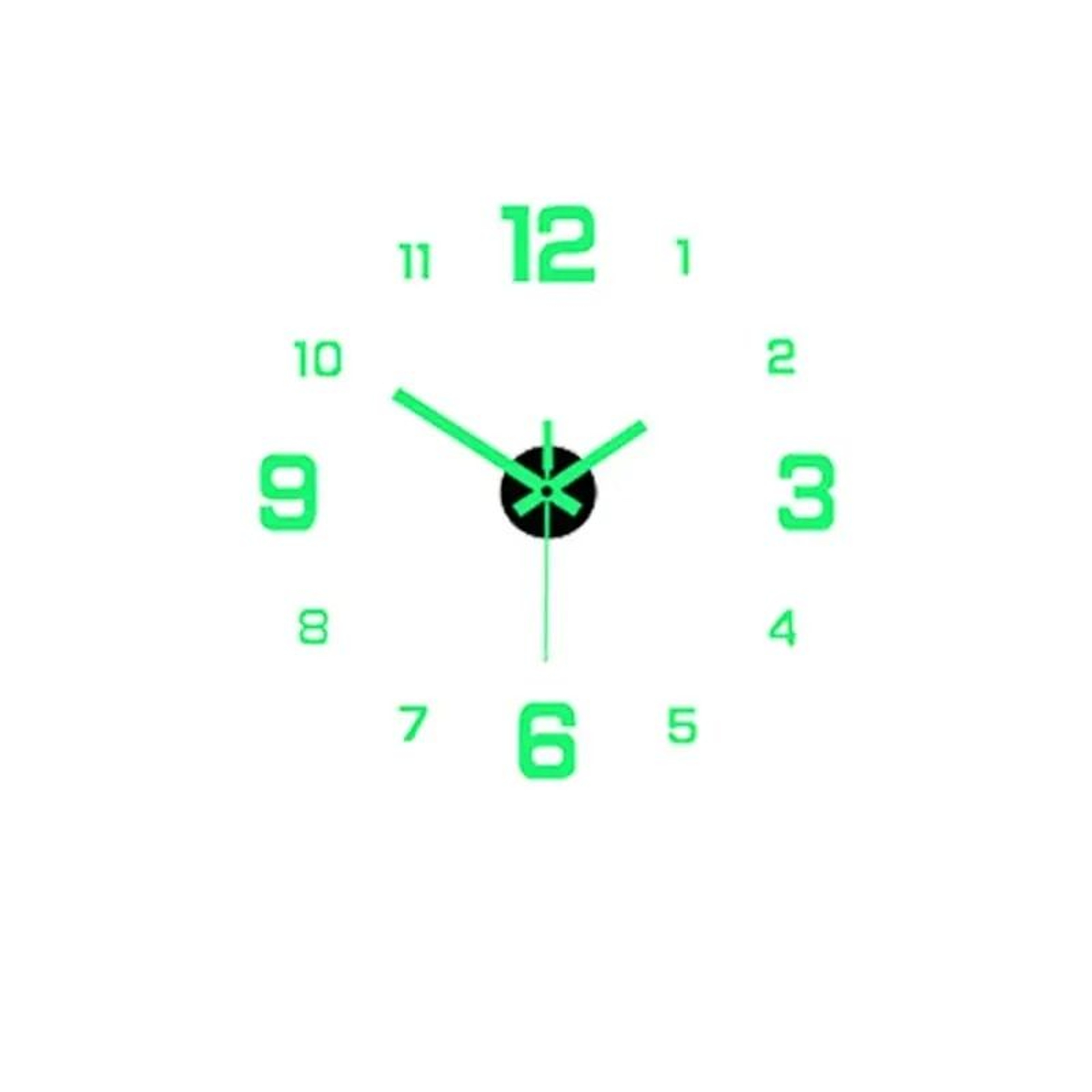 Creative Luminous GlowintheDark DIY Digital Wall Clock 40cm 4