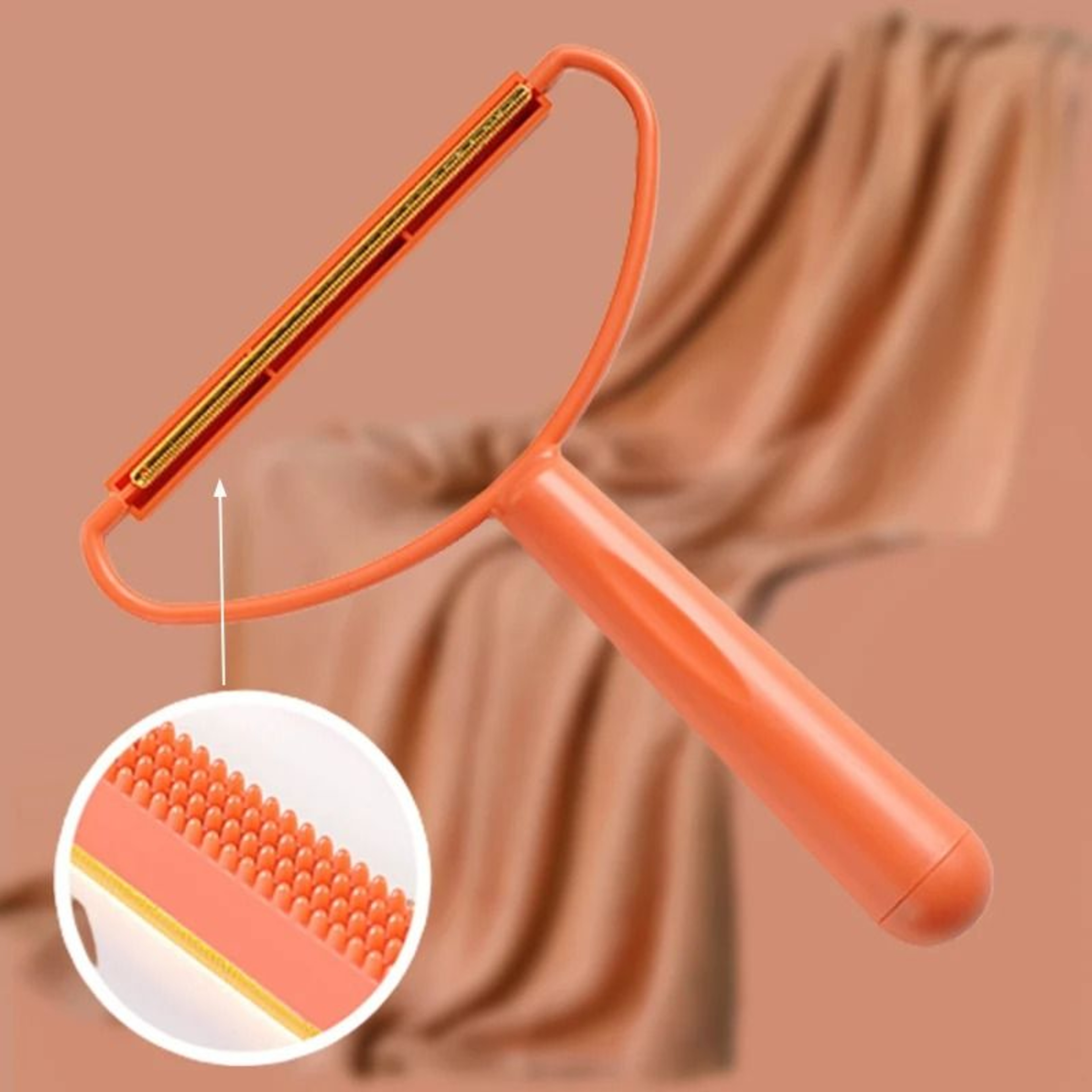 Portable DoubleSided Fabric Lint Remover  Manual Tweed Coat Hairball Scraper 4
