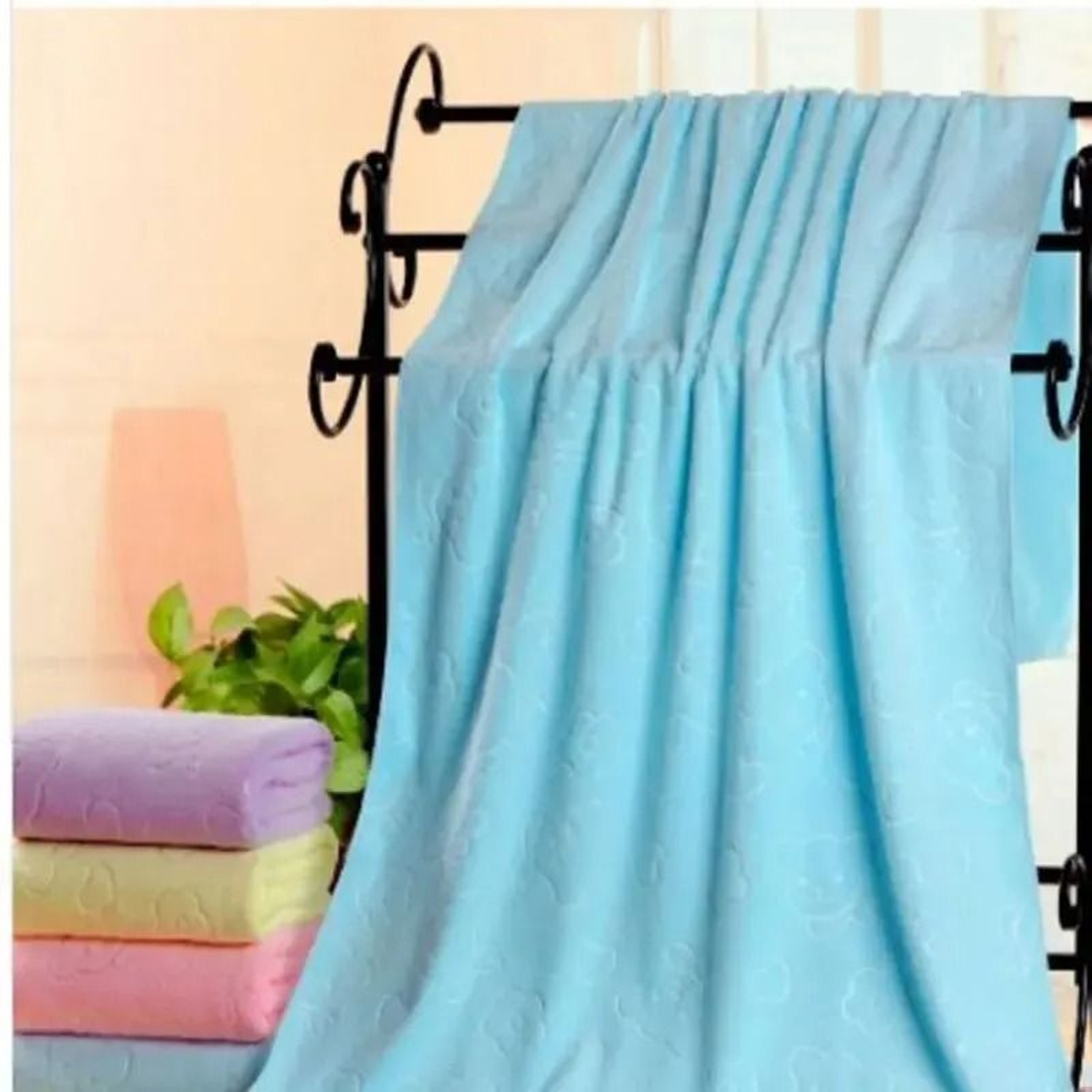 Cute Bear Textured Microfiber Super Absorbent Bath  Beach Towel 70x140cm 7