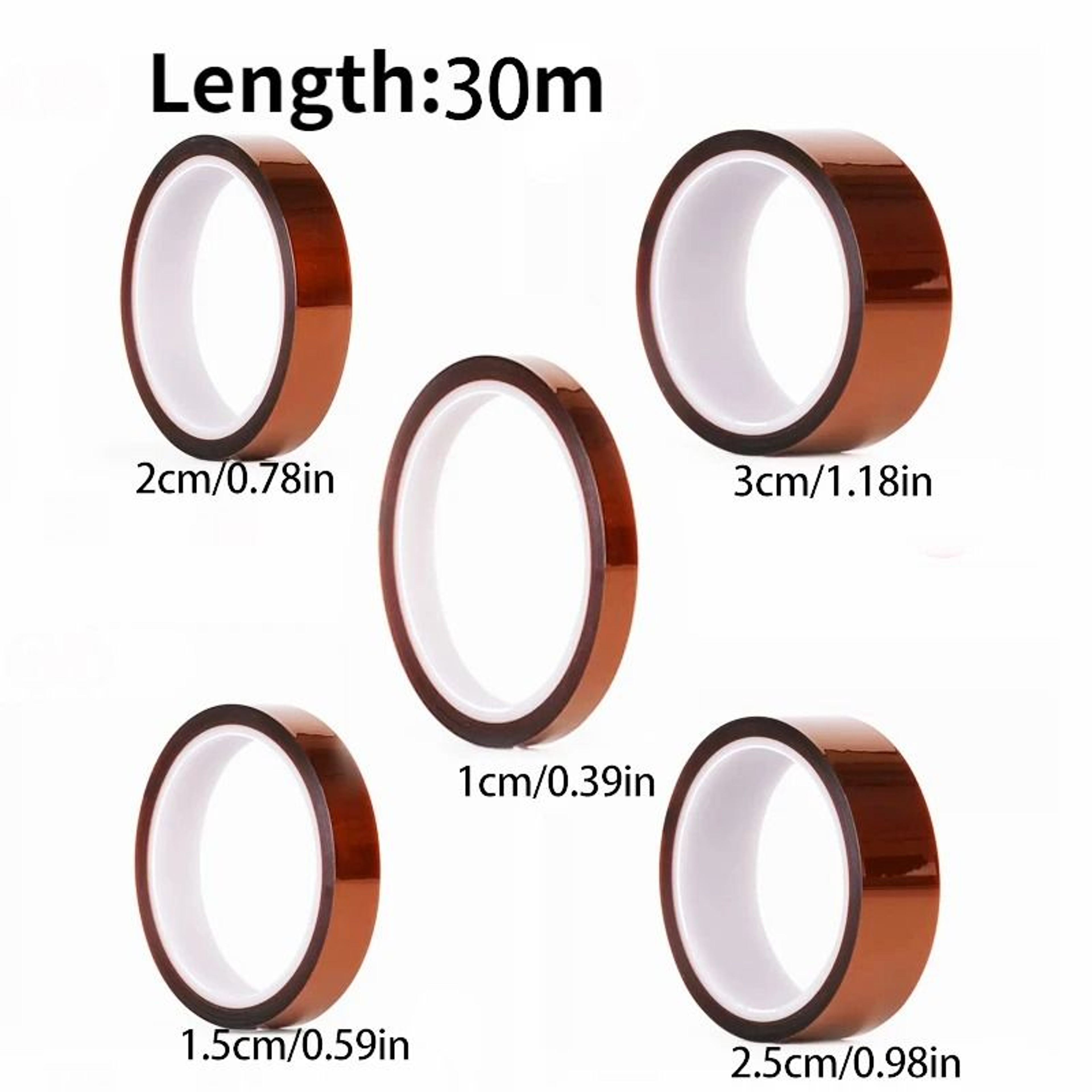30m High Temperature Resistant Polyimide Gold Finger Tape  AntiStatic Battery Insulation Tape 4