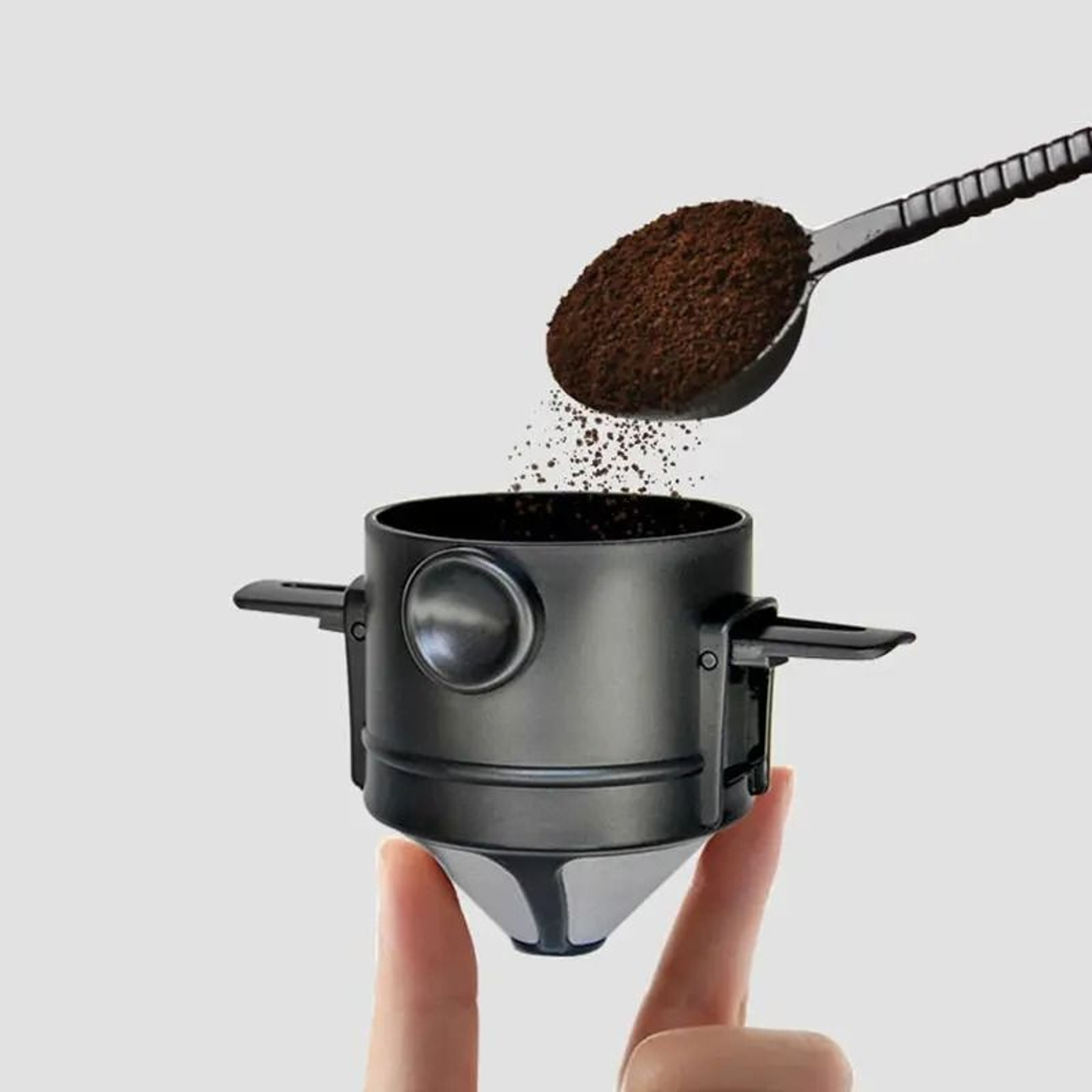 Collapsible Stainless Steel Coffee Dripper  Portable Reusable Tea Funnel Filter Holder 0