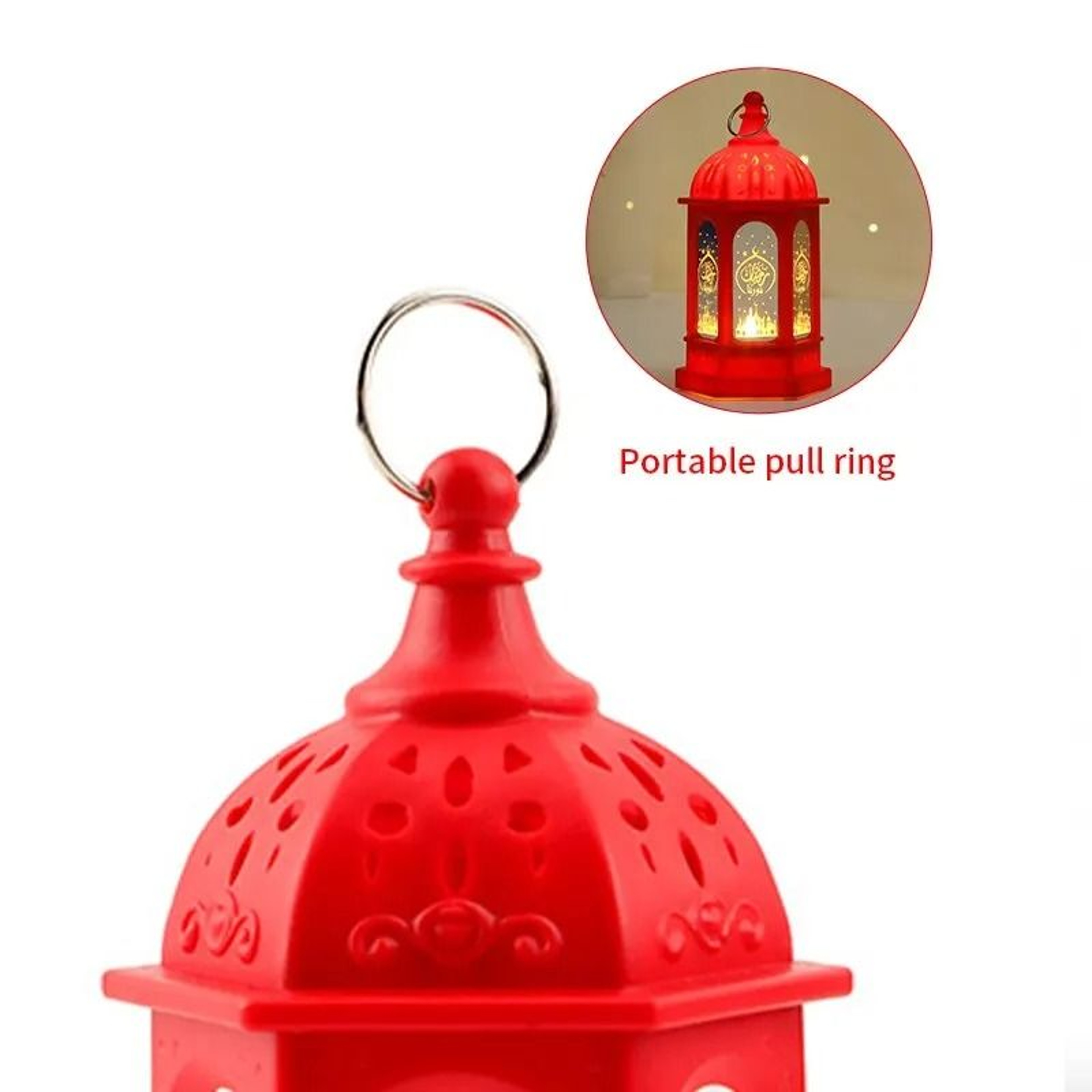 Eid Mubarak Decorative LED Wind Lantern  Ramadan Table Ornament 4