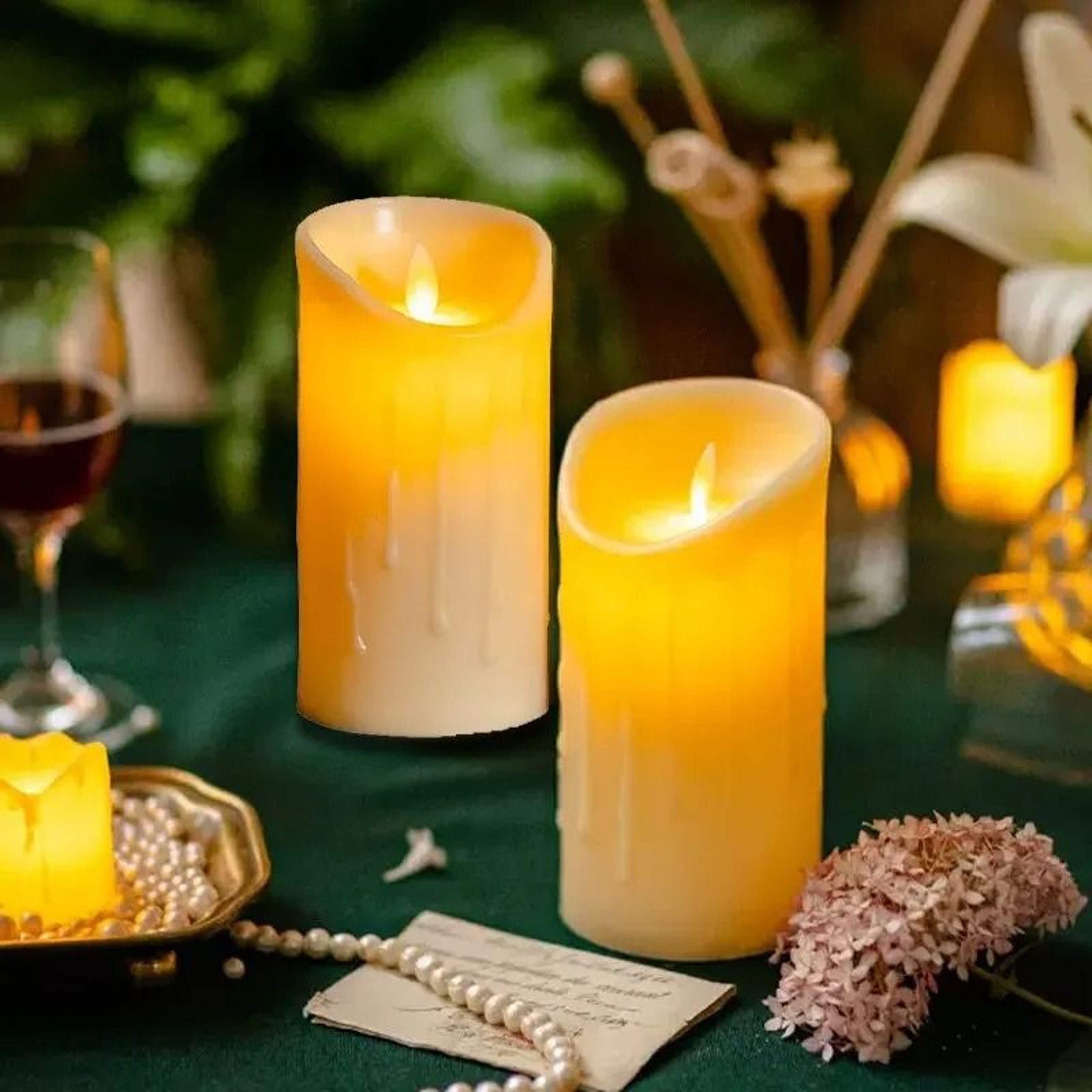Flameless Electronic Candle Light  RealFlicker BatteryOperated LED Simulation Candle 1