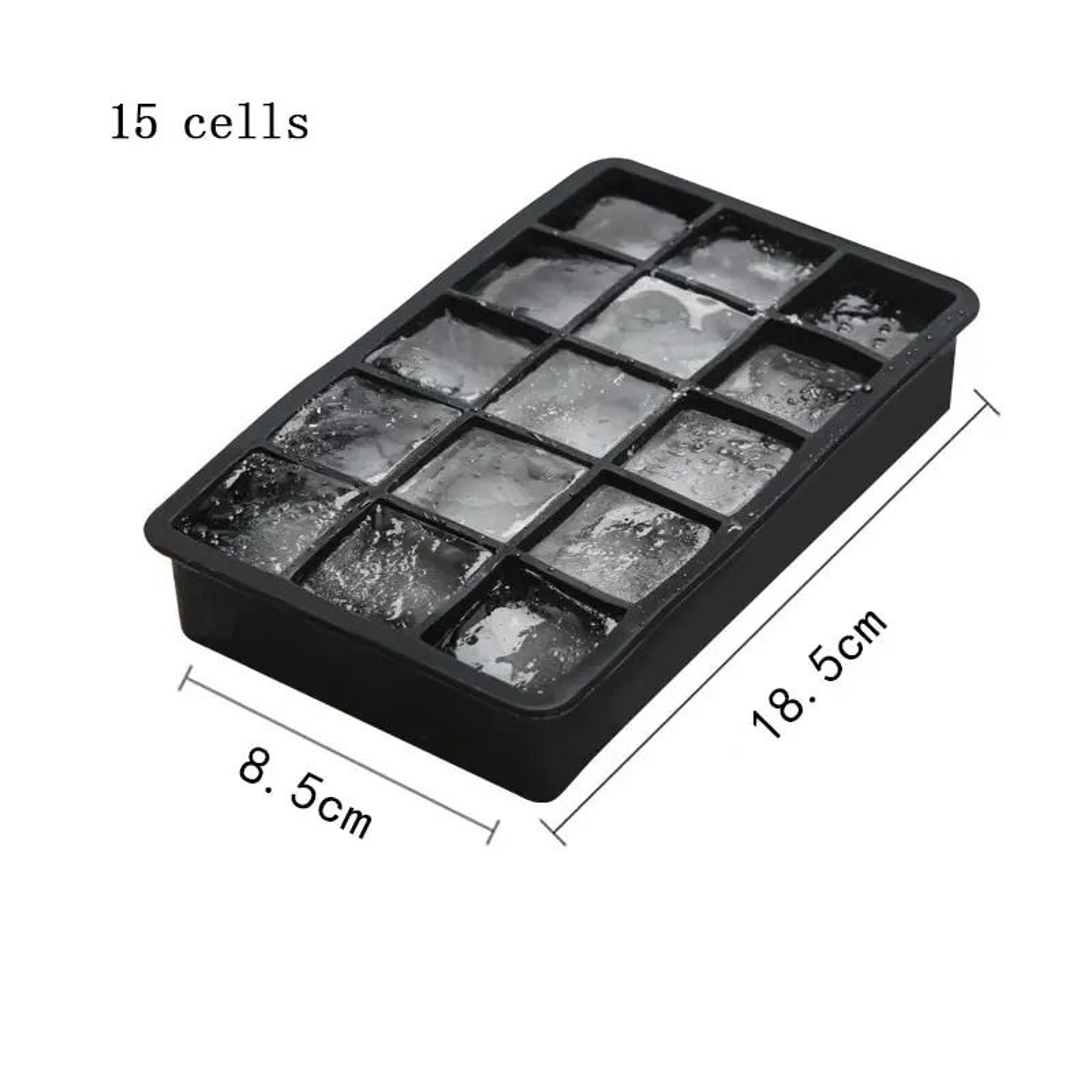 15Grid Silicone Square Ice Cube Mold Tray For Easy Release 6