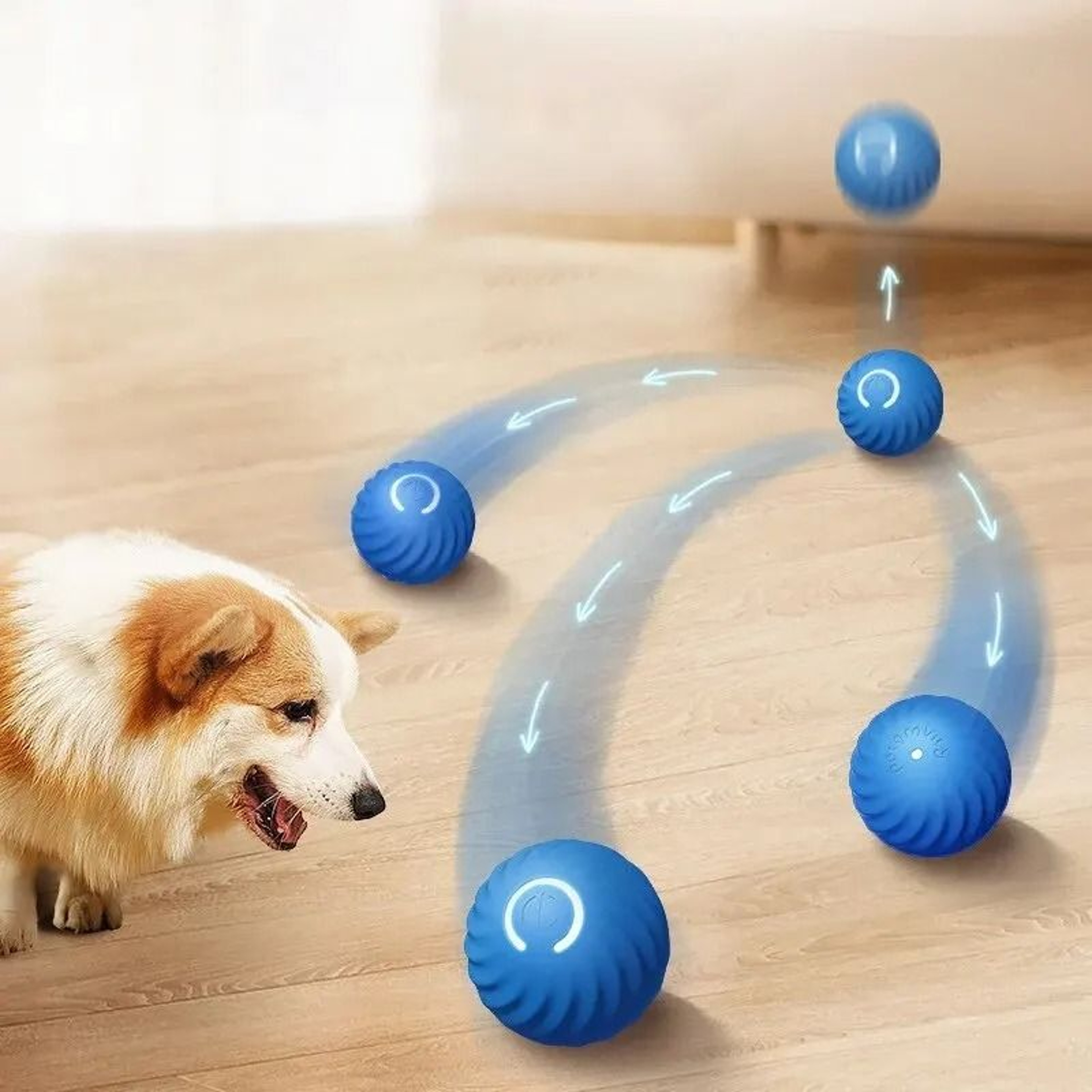 Intelligent Interactive Gravity Jump Ball For Dogs  Cats USB Rechargeable 0