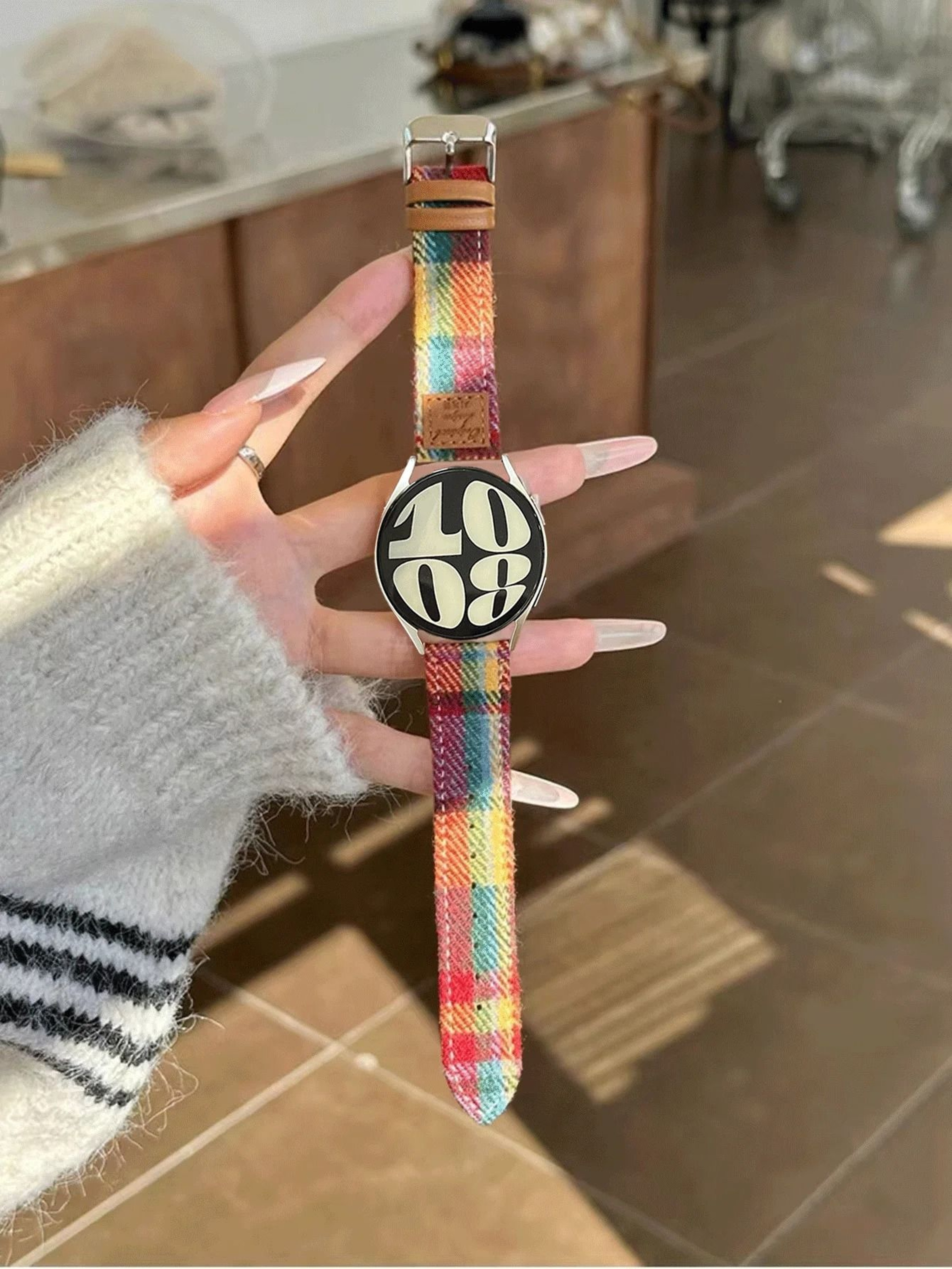 20mm Leather  Braided Hybrid Sport Strap For Samsung Galaxy Watch 7  FE  6  5  4 3