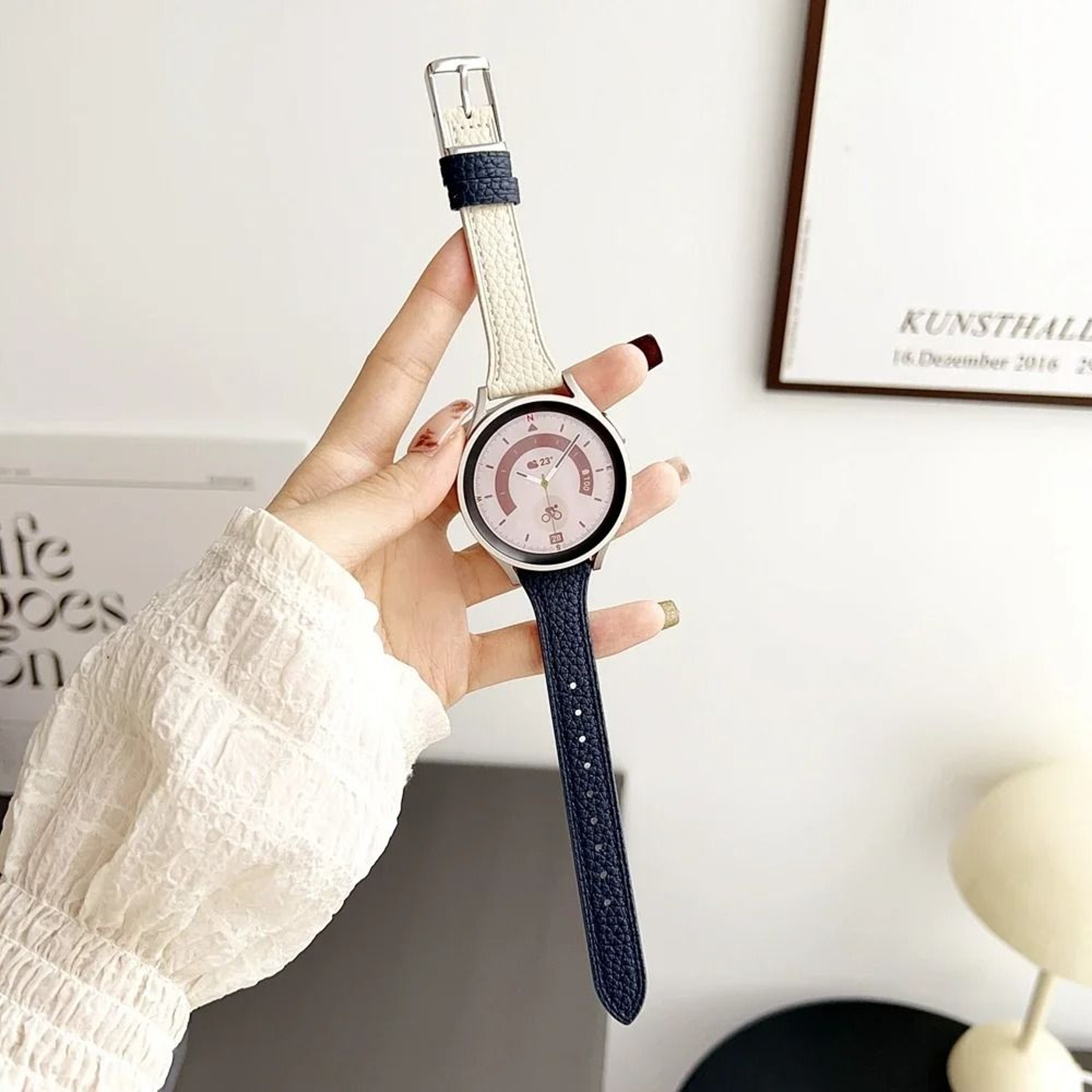 20mm  22mm  18mm Universal Leather Loop Sport Strap For Samsung Galaxy Watch  Smartwatches 4