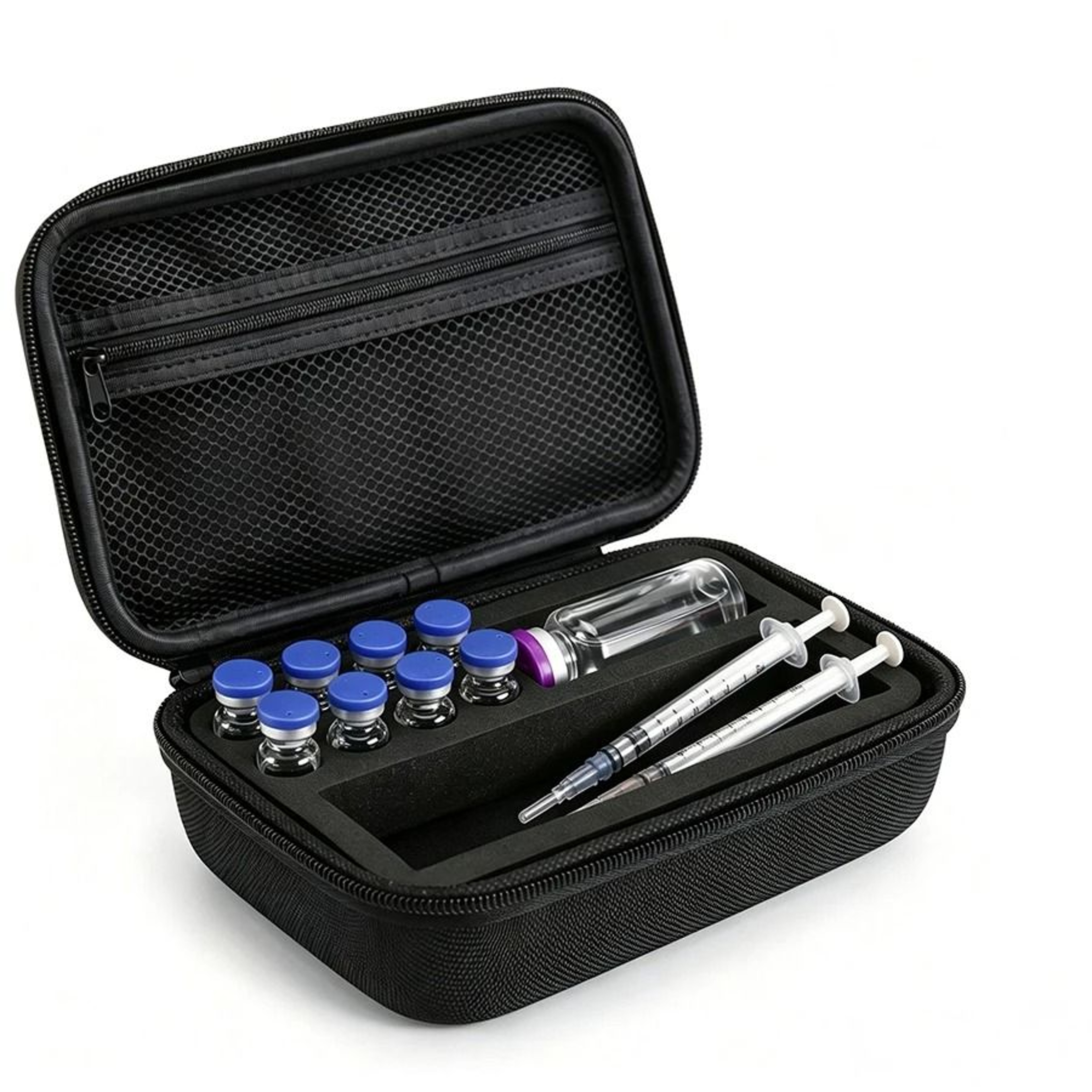 EVA Portable Insulin Vial Storage Case  Large Capacity Waterproof Diabetic Organizer Box 0