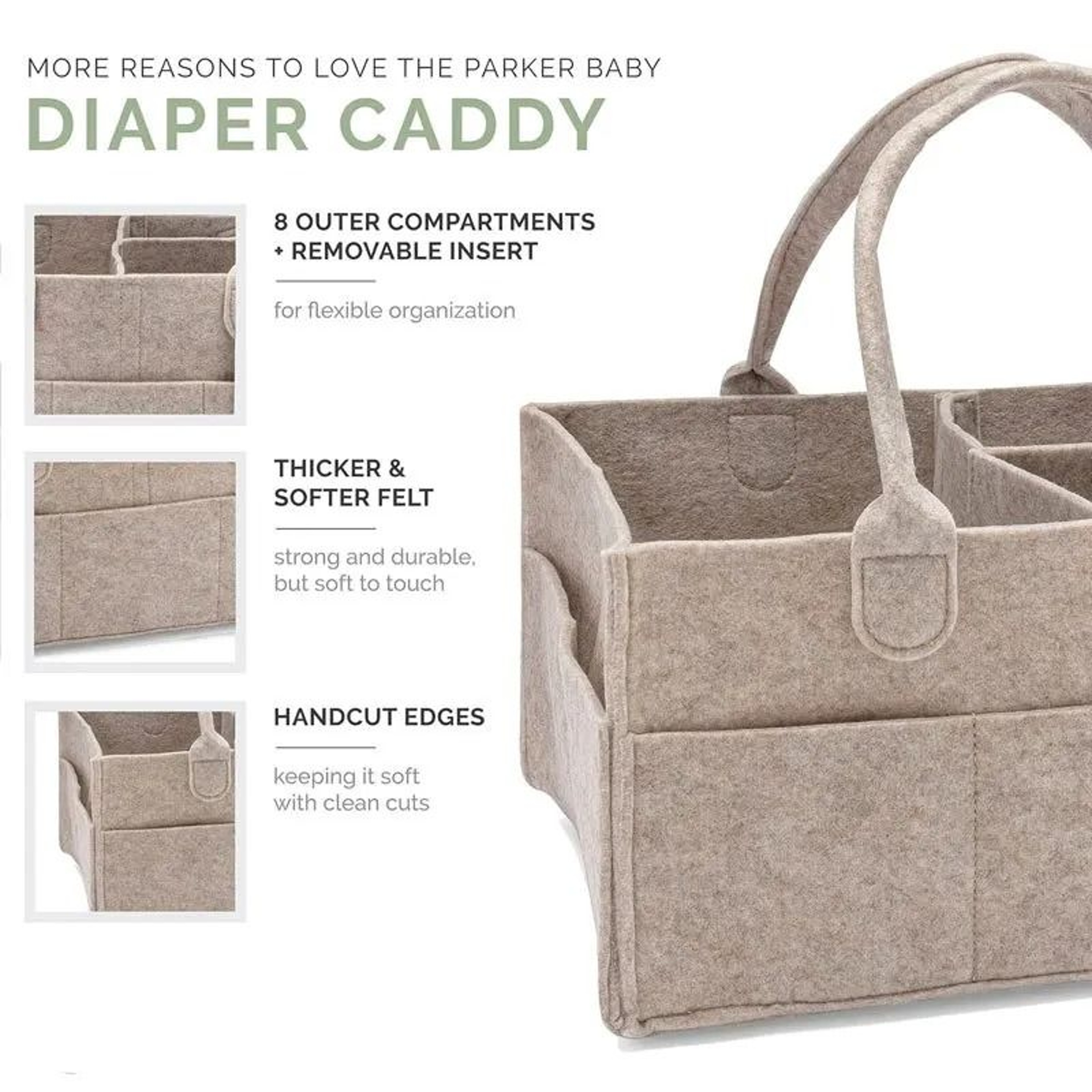 MultiFunctional Baby Diaper Caddy  Portable Nursery Storage Bin  Car Organizer 3