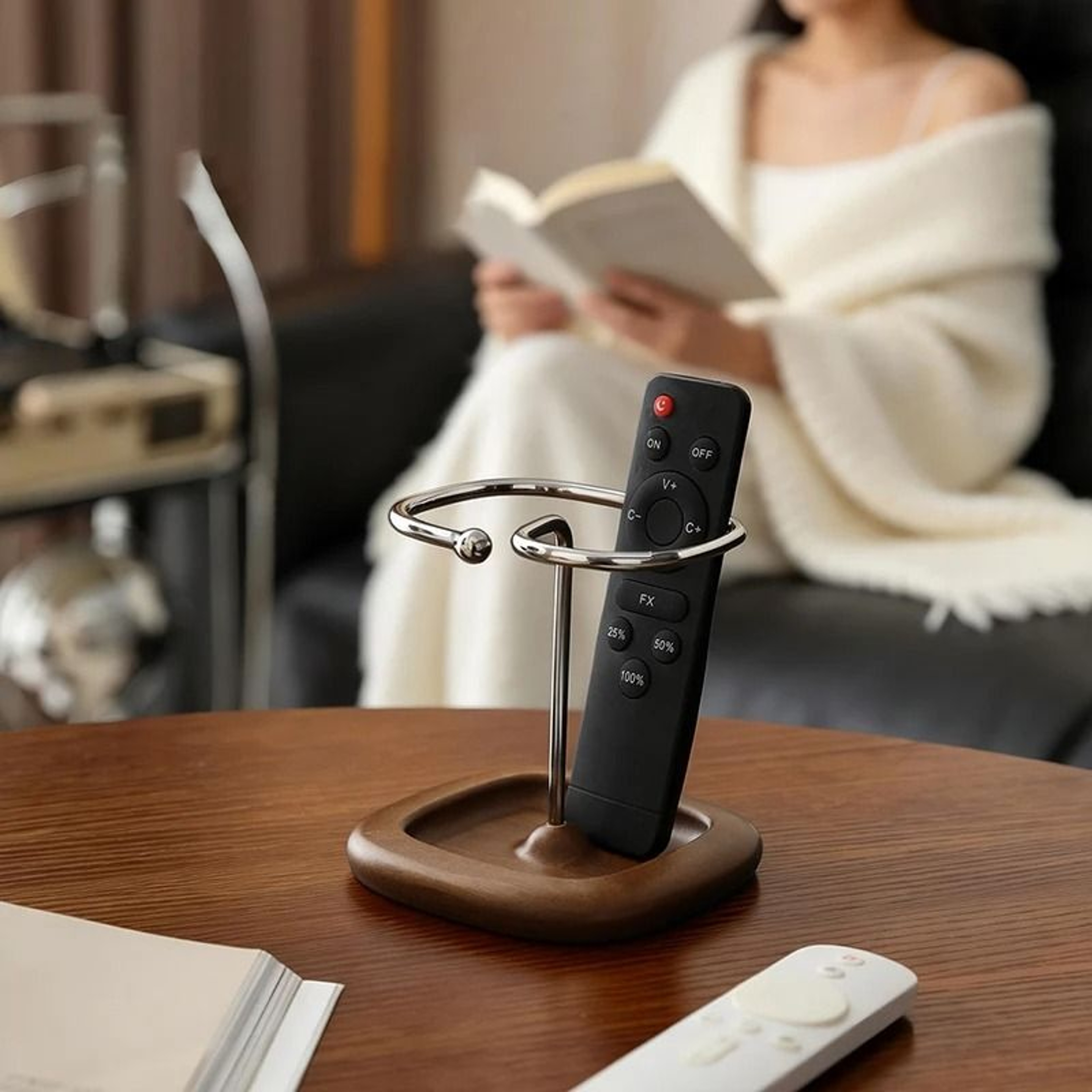 Desktop Remote Control Storage Holder  MultiCompartment Home Organizer Rack 2