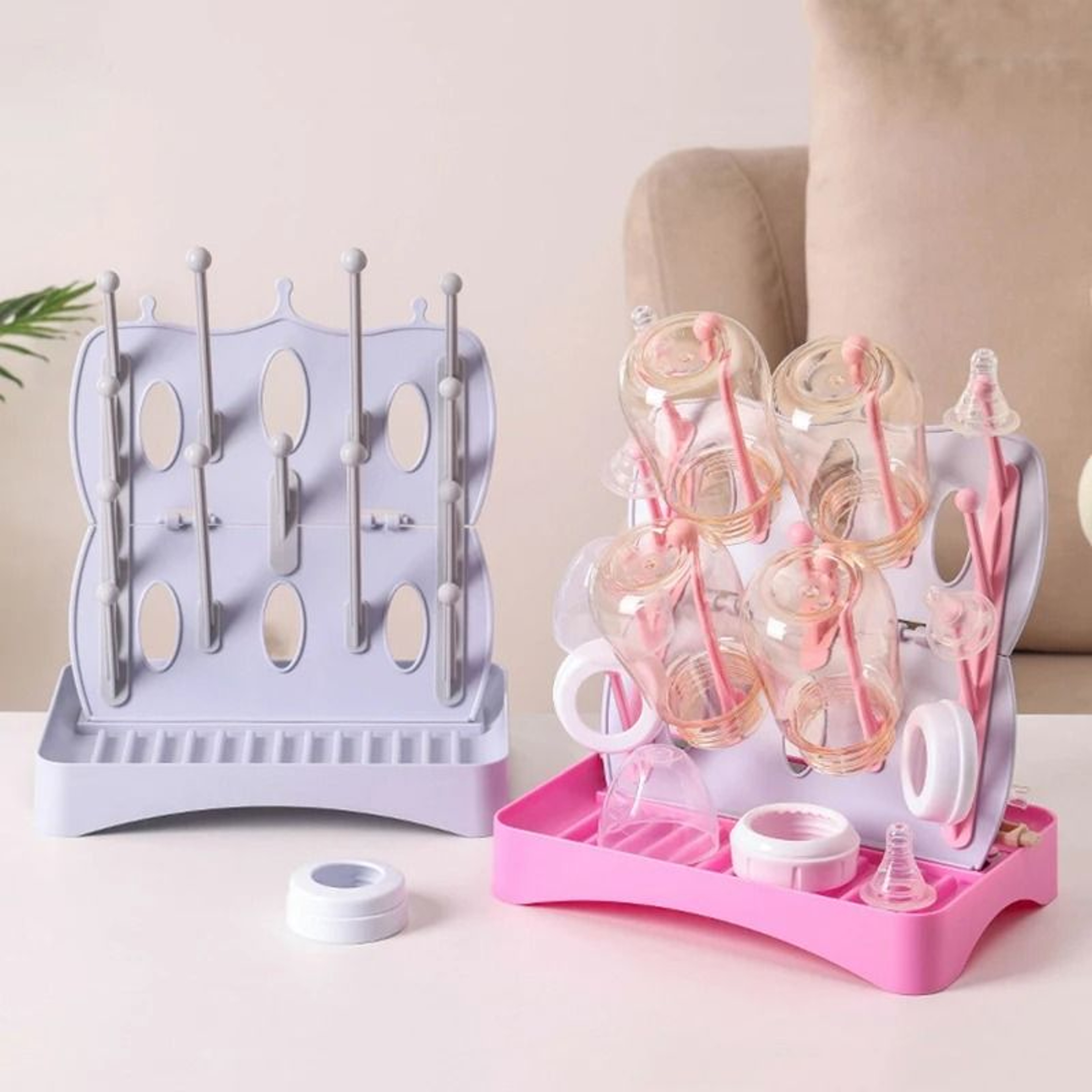 MultiFunction Baby Bottle Drying Rack  Hanging Countertop Water Cup Storage Stand 1