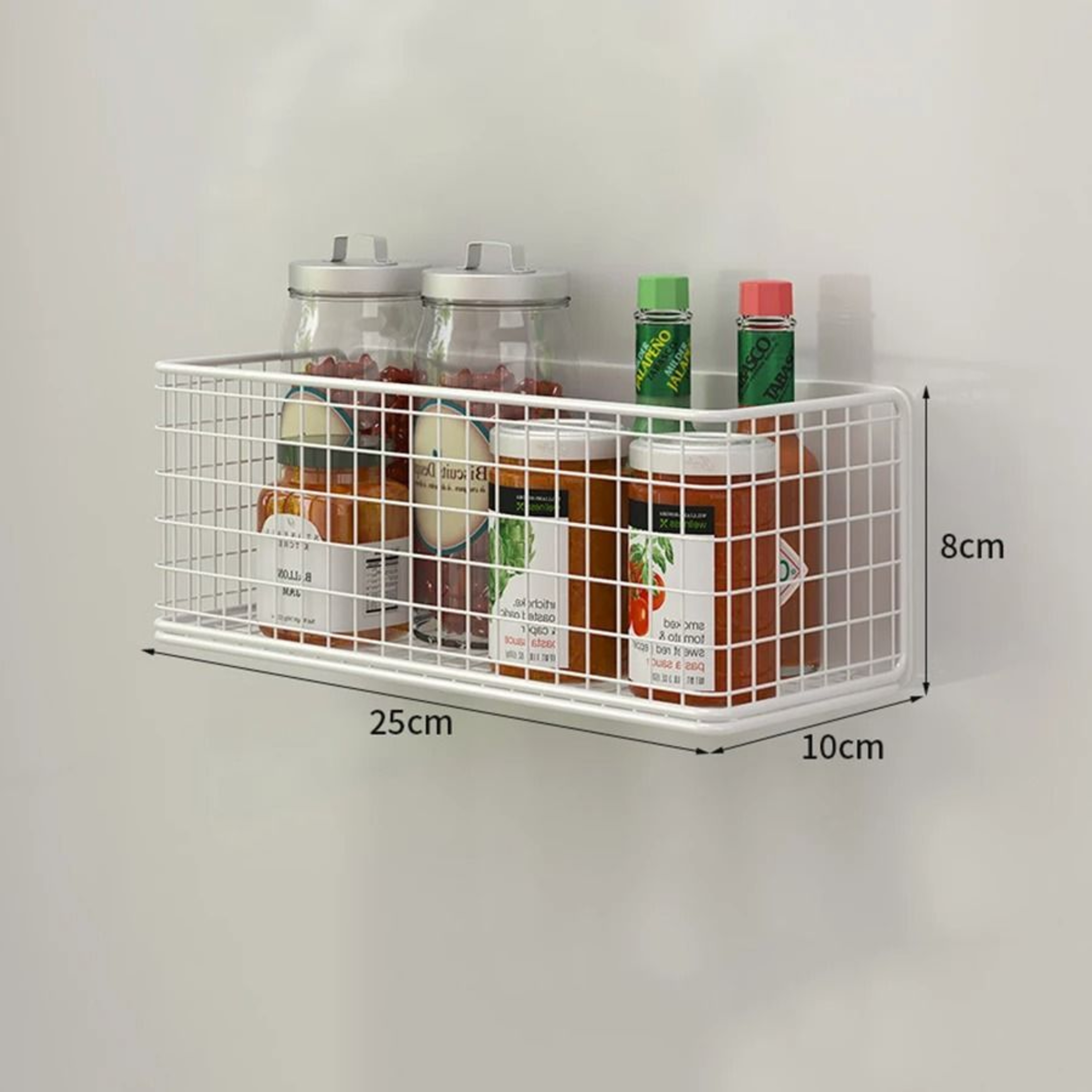 Strong Magnetic Spice Rack  NoDrill Refrigerator  Microwave Storage Organizer 6