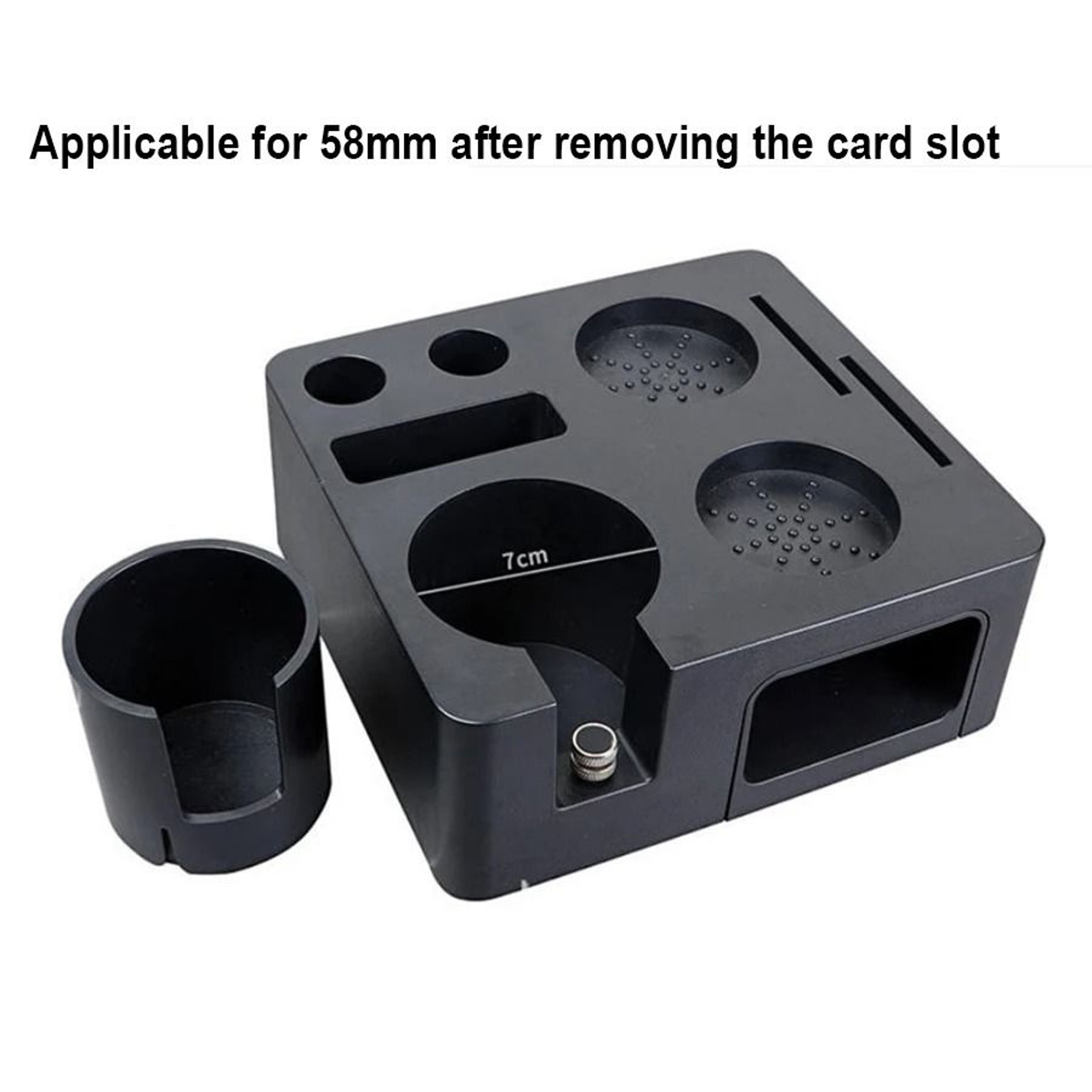 Universal Coffee Tamping Station  Portafilter Distributor Holder 51535458mm 2