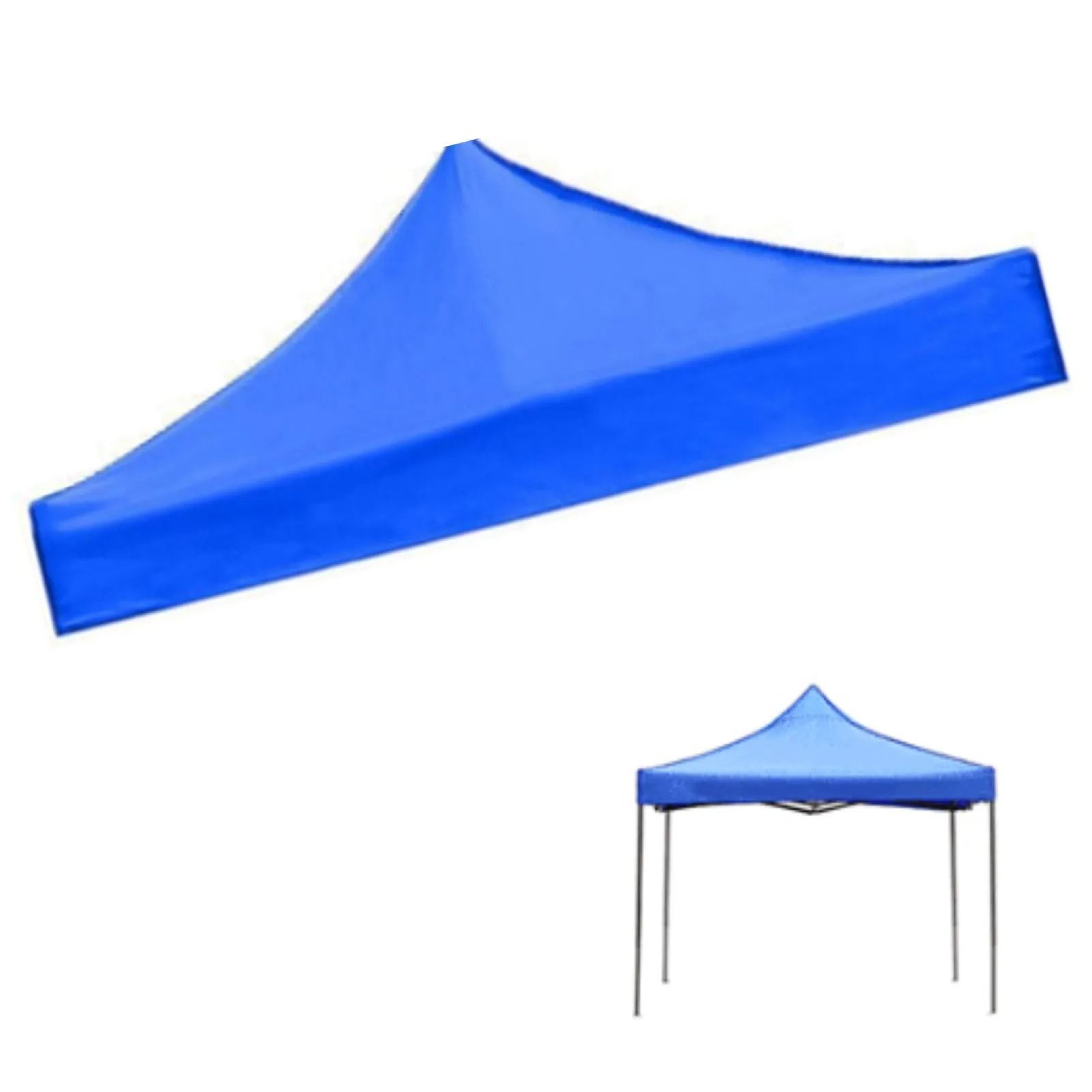 3x3m Blue Foldable Canopy Tent Top Replacement  HeavyDuty Oxford Cloth UV  Waterproof Sunshade Cove 4
