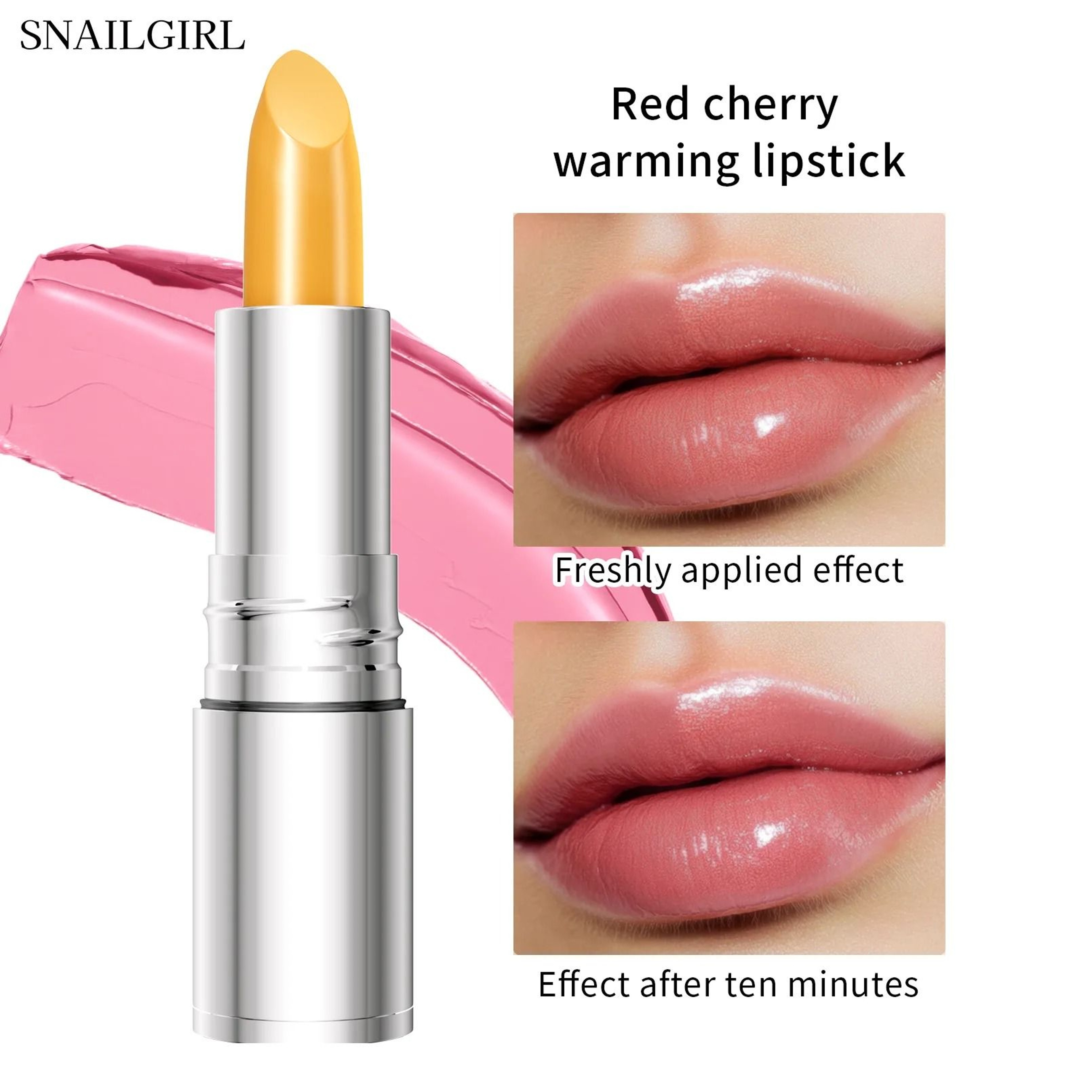 Temperature Color-Changing Glitter Lipstick - Waterproof Long-Lasting Velvet Matte Lip Tint – view 8