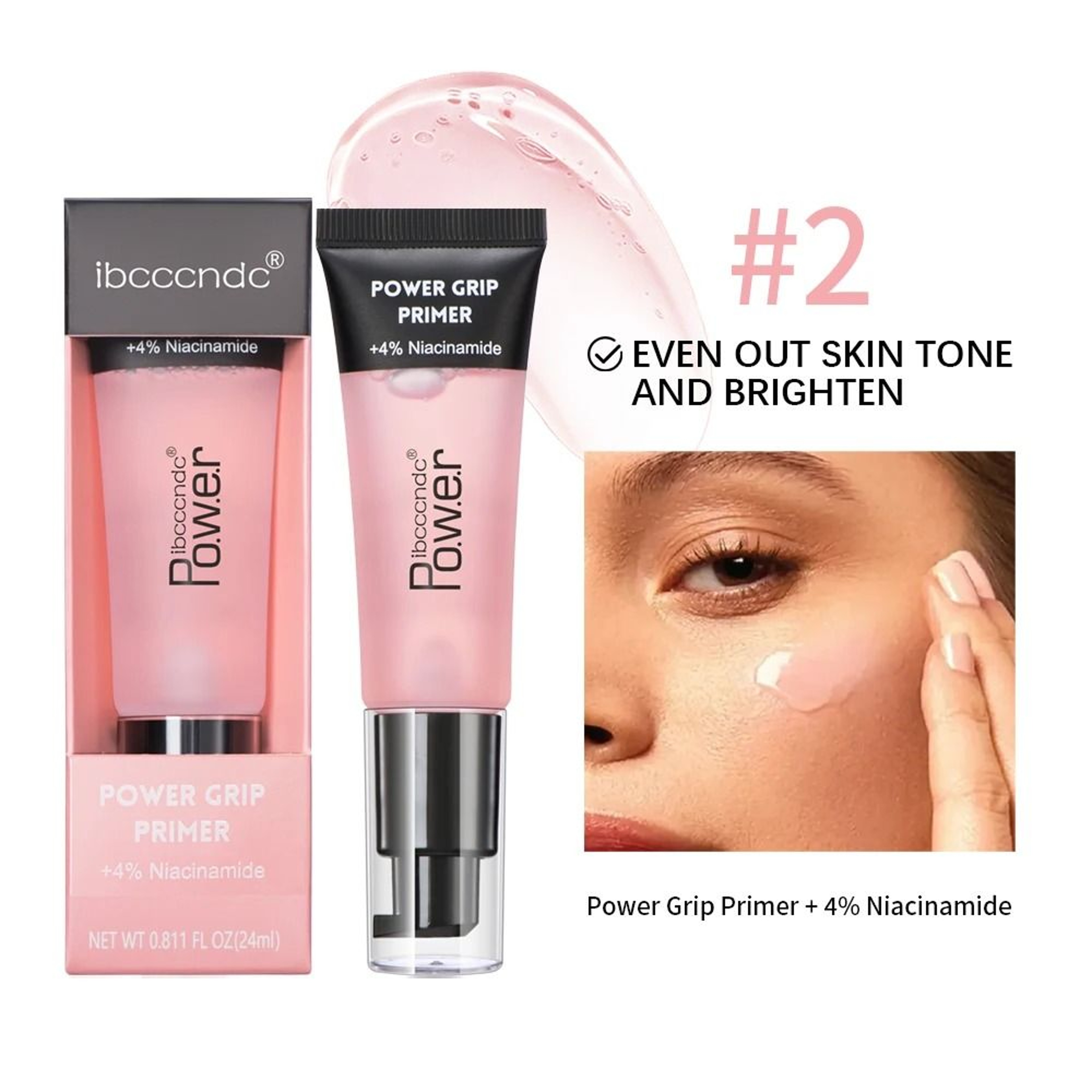 24ml Power Grip Gel Primer  Hydrating  PoreInvisible Makeup Gripping Primer 6